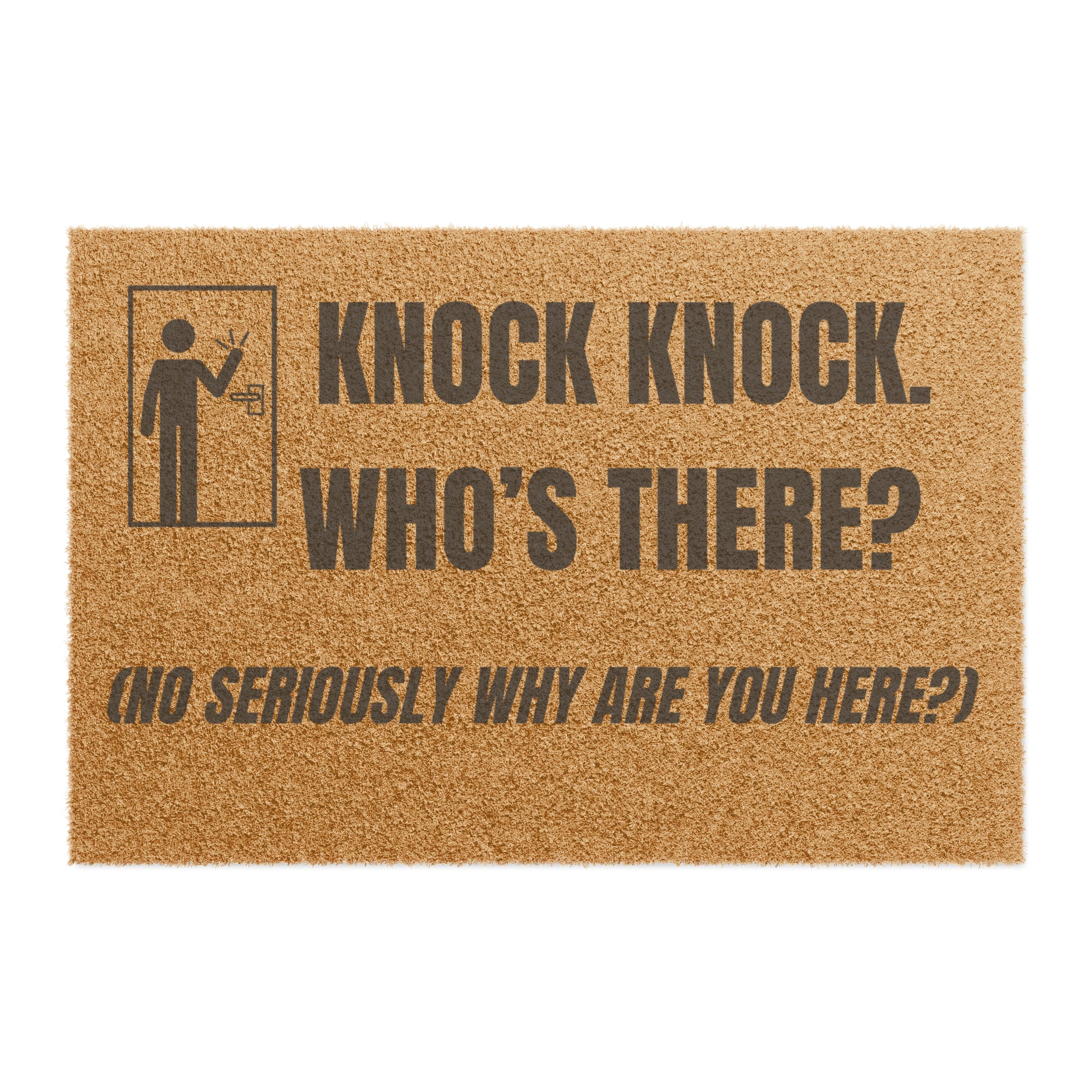 Knock Knock. Who's There? Doormat