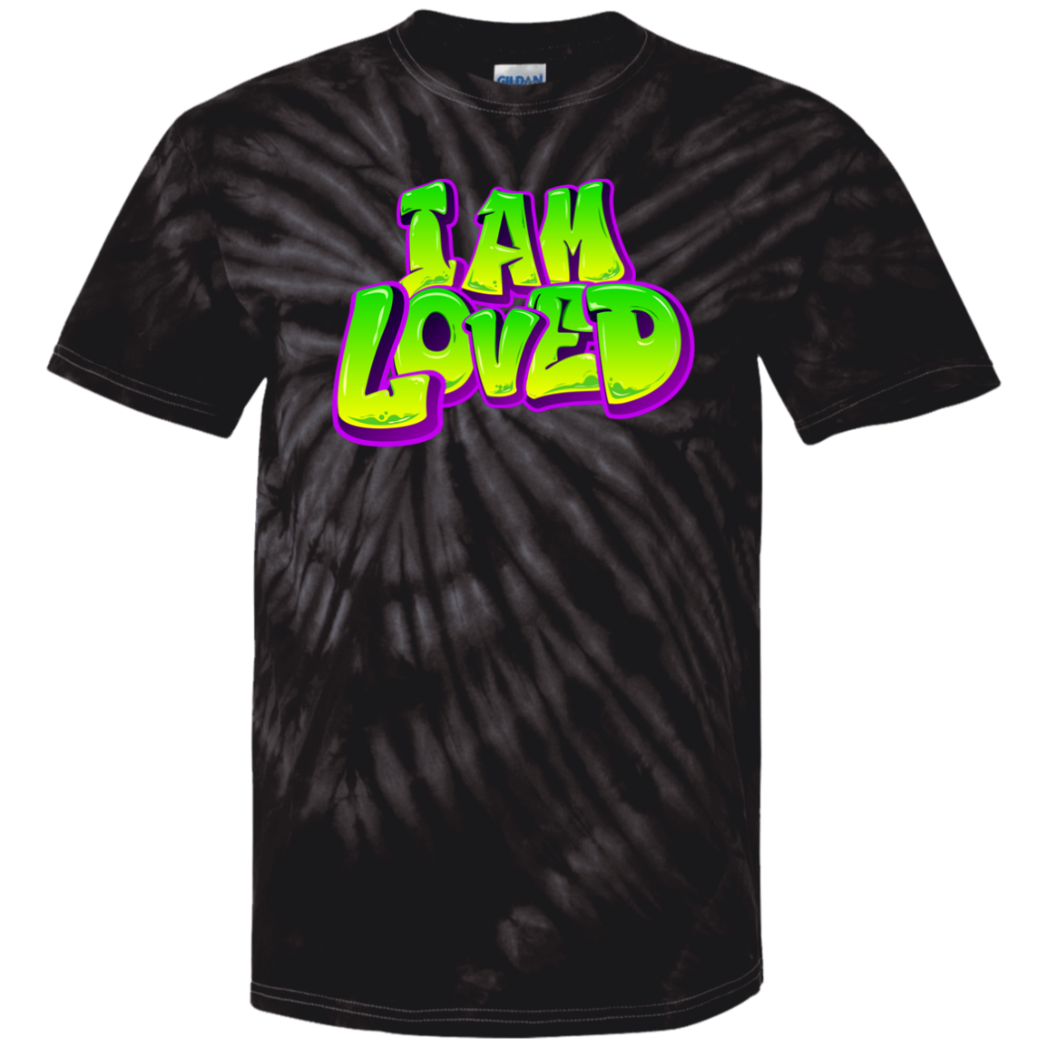 I AM LOVED Men Cotton Tie Dye T-Shirt