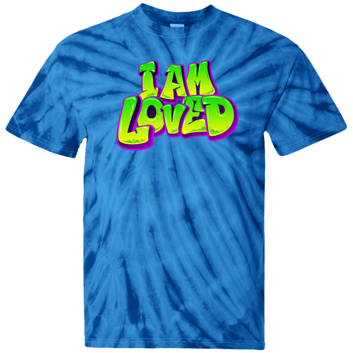 I AM LOVED Men Cotton Tie Dye T-Shirt