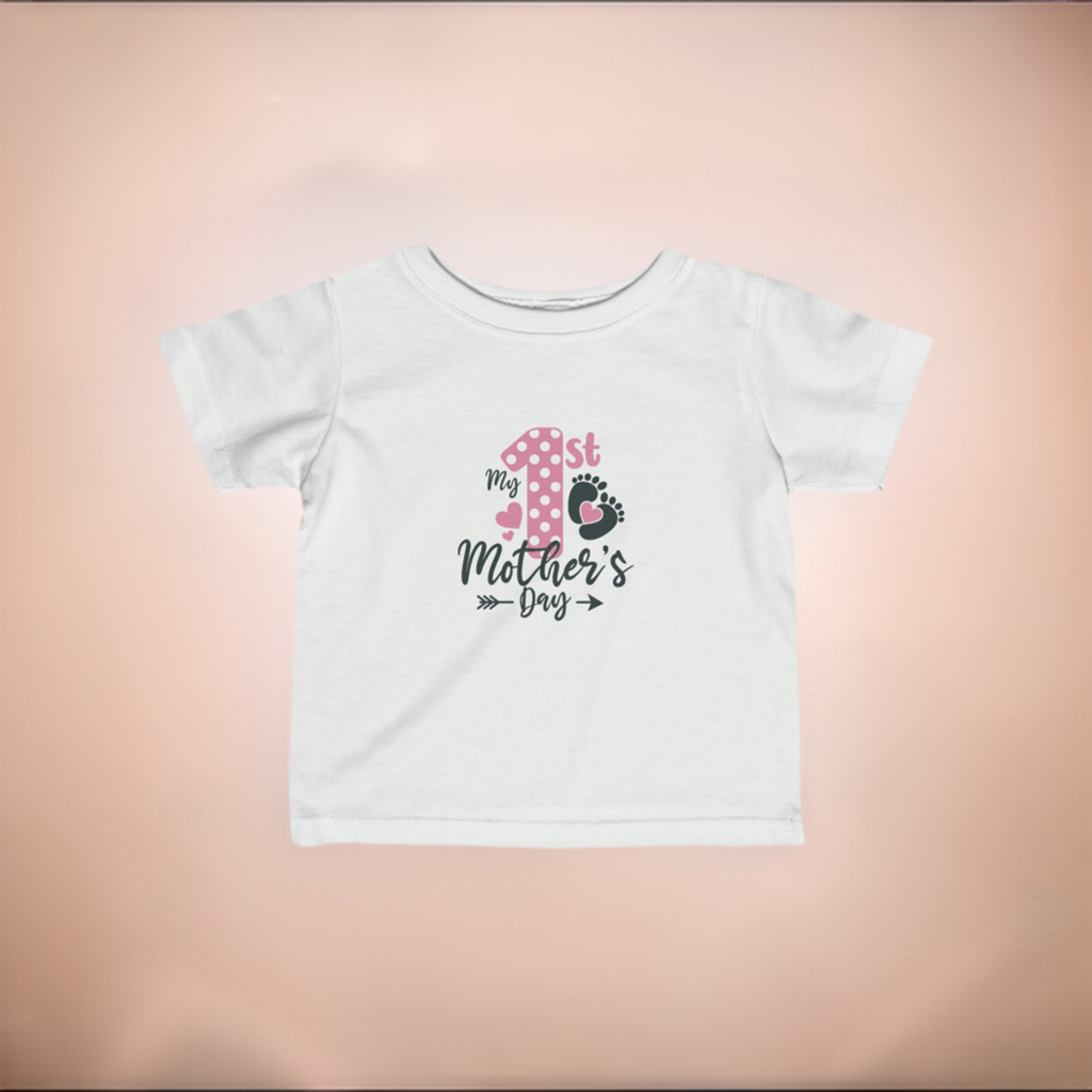 1st Easter For Girls Infant Fine Jersey Tee