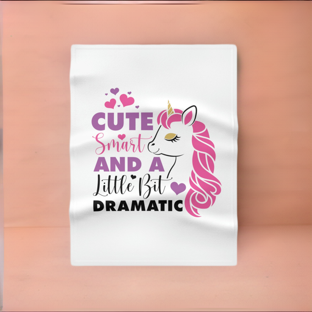 Cute and Dramatic Soft Fleece Baby Blanket