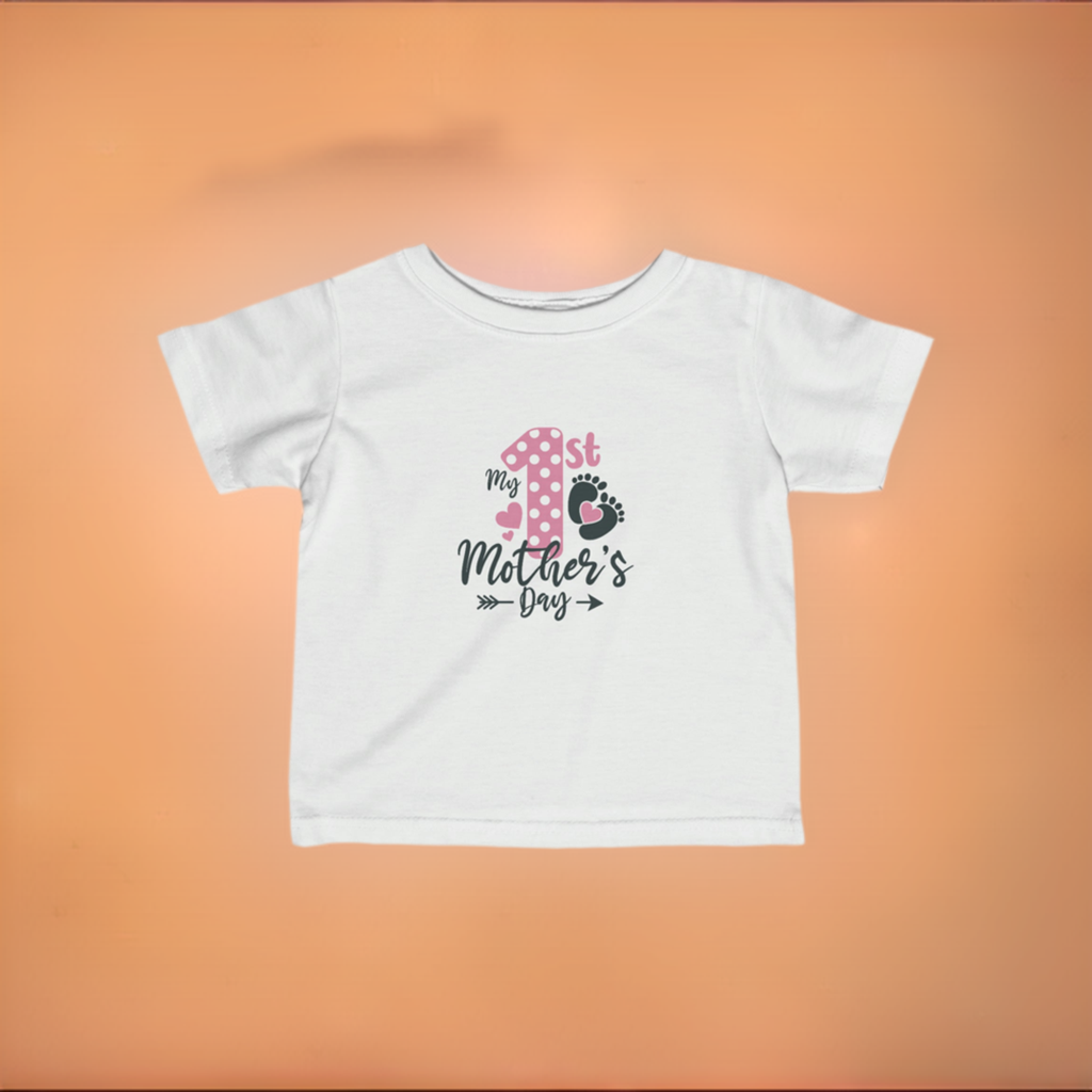 1st Easter For Girls Infant Fine Jersey Tee