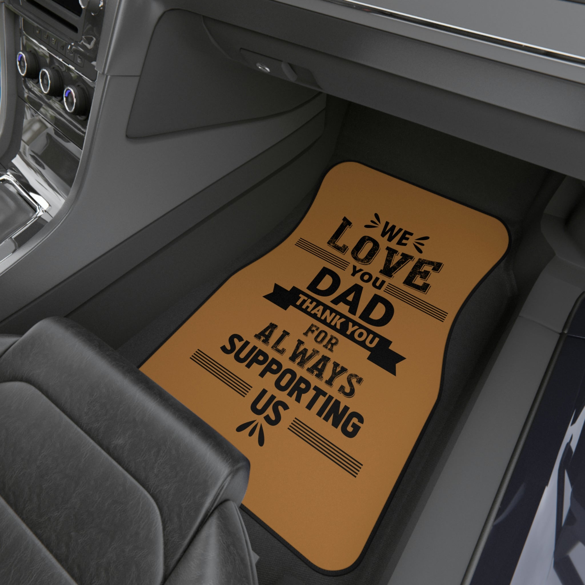 A Foot Gift For Dad Show Him Love Car Mats (2x Front)