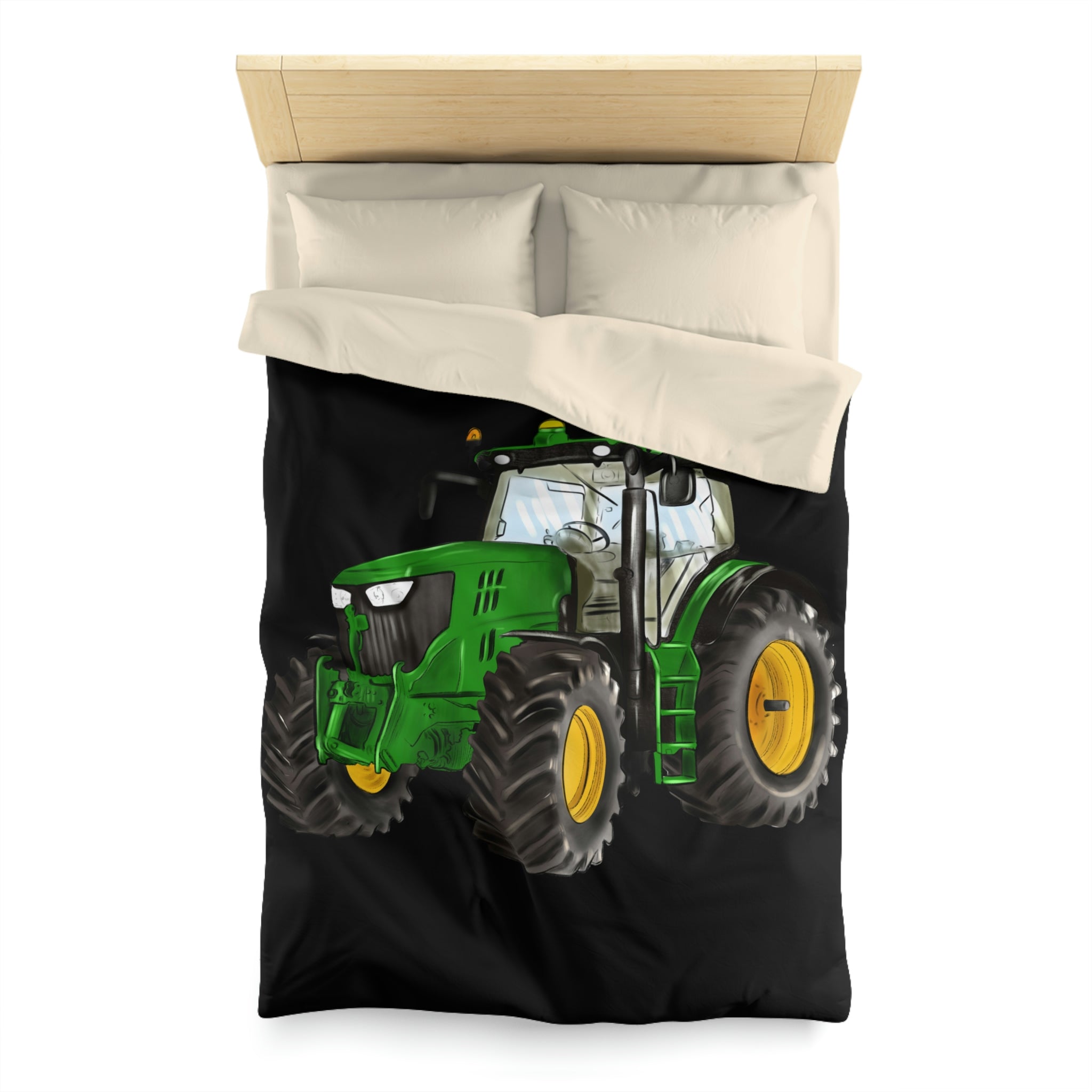 A Farm Tractor For The Kids Microfiber Duvet Cover
