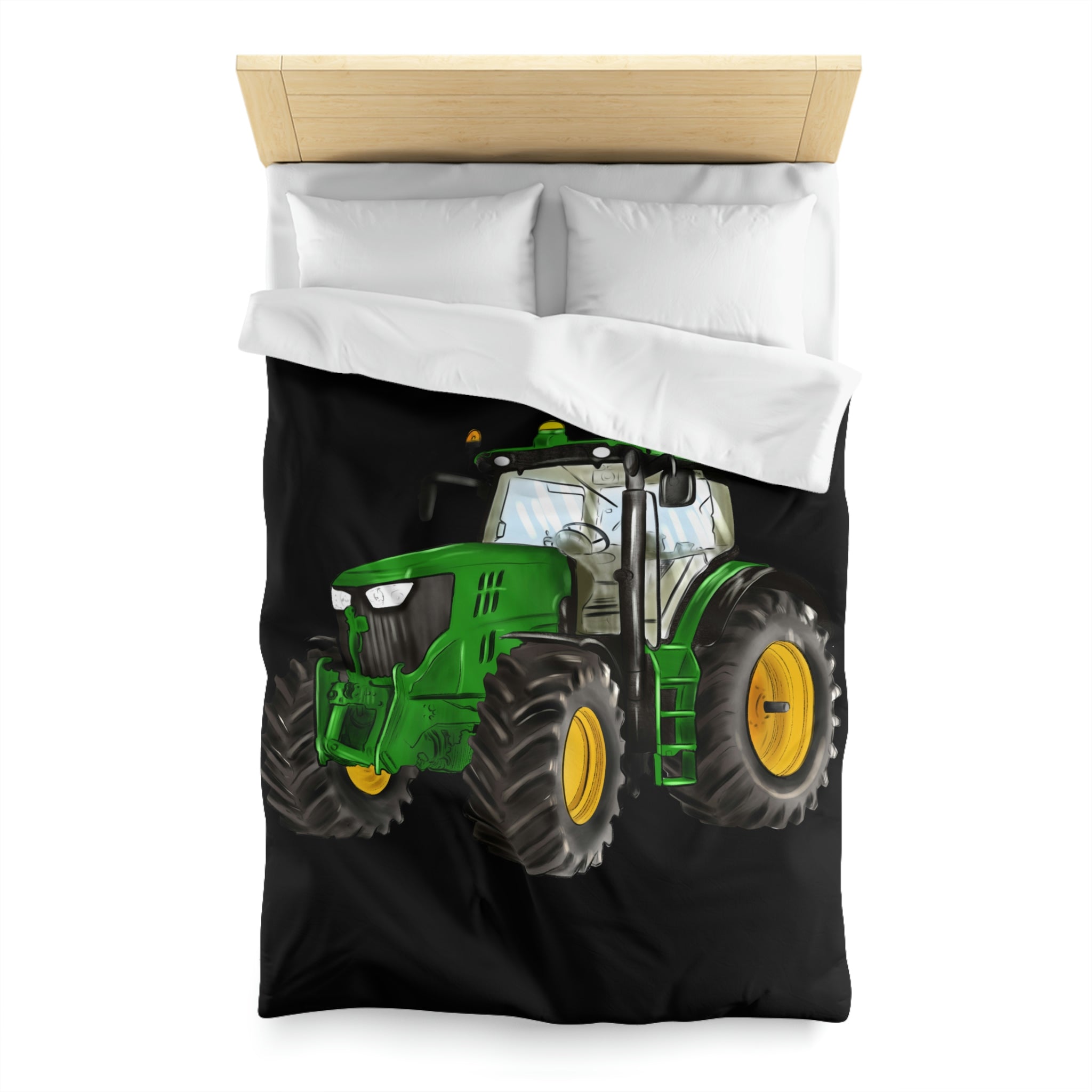 A Farm Tractor For The Kids Microfiber Duvet Cover
