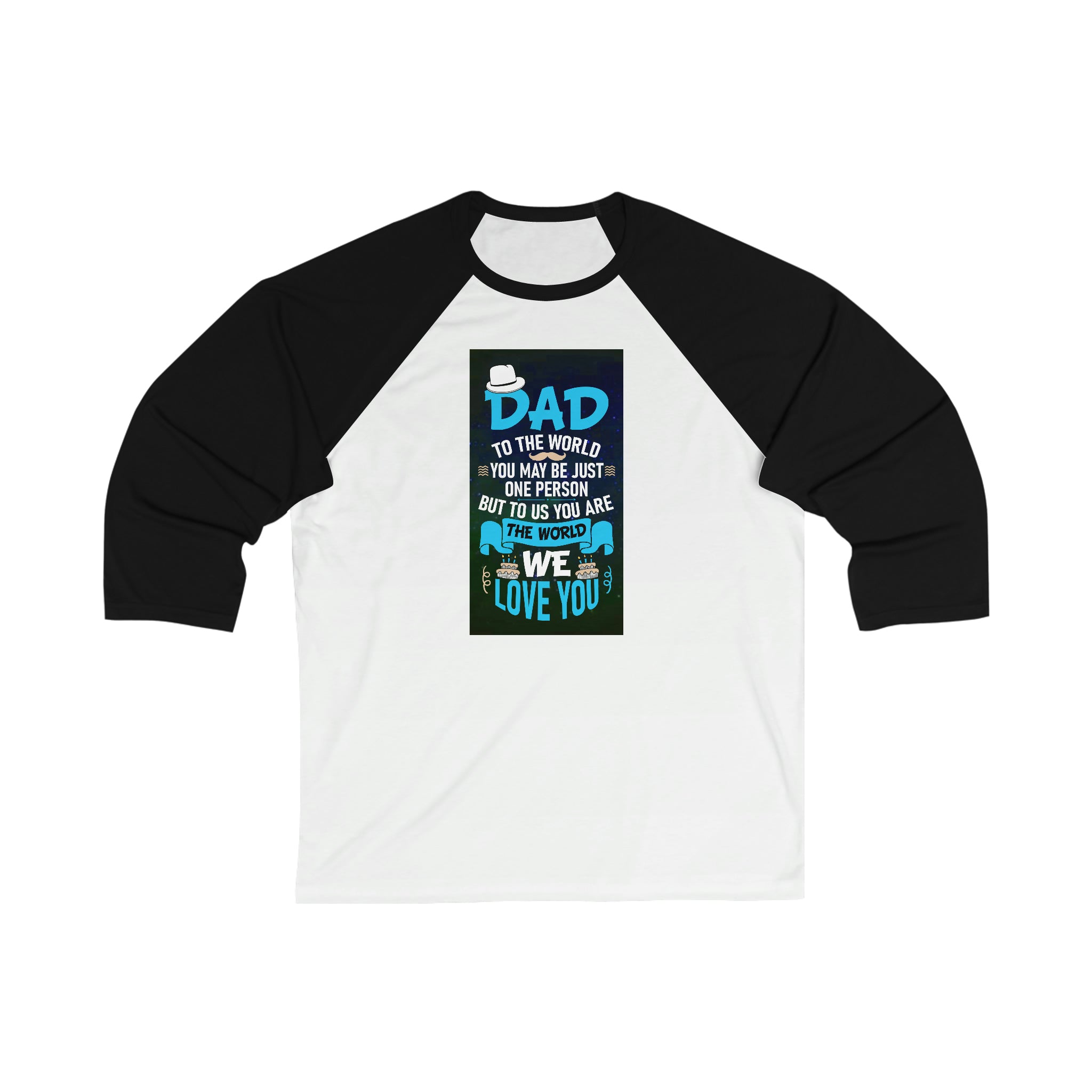 Unisex 3\4 Sleeve Baseball Tee