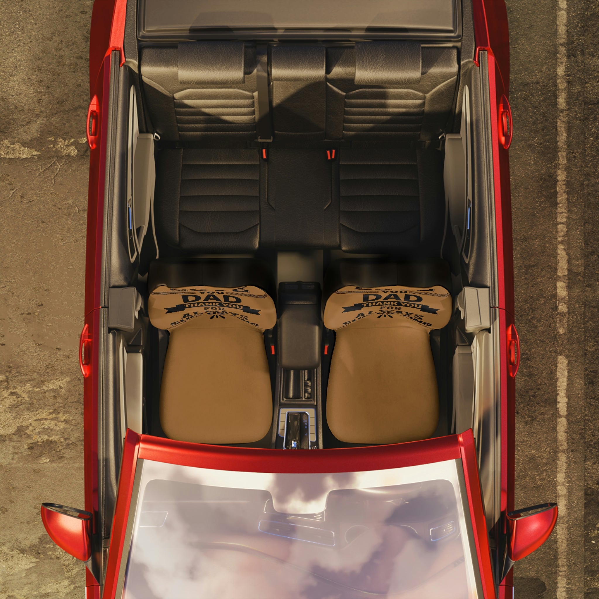 We Love You Dad Polyester Car Seat Covers