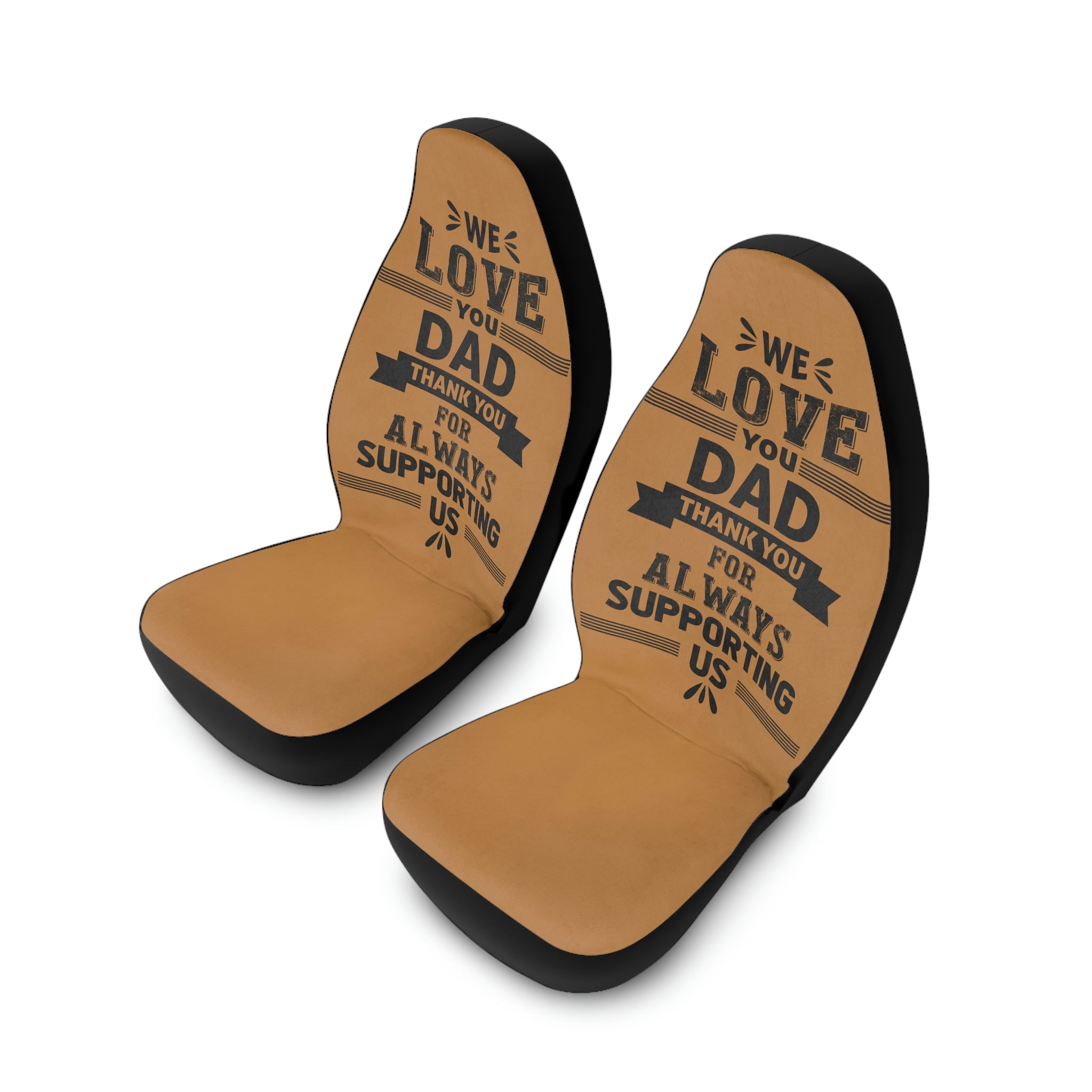 We Love You Dad Polyester Car Seat Covers