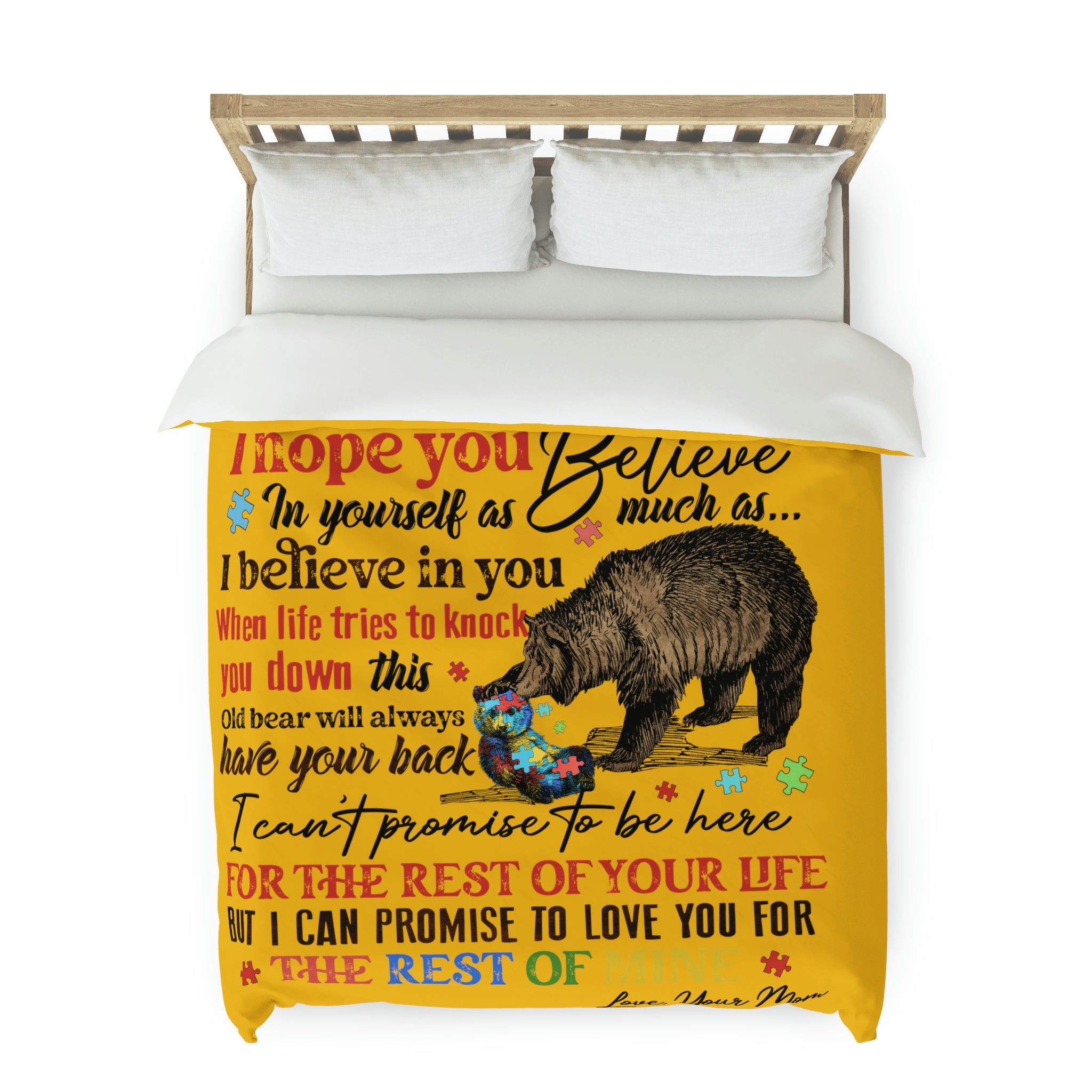 To My Son Duvet Cover Blanket