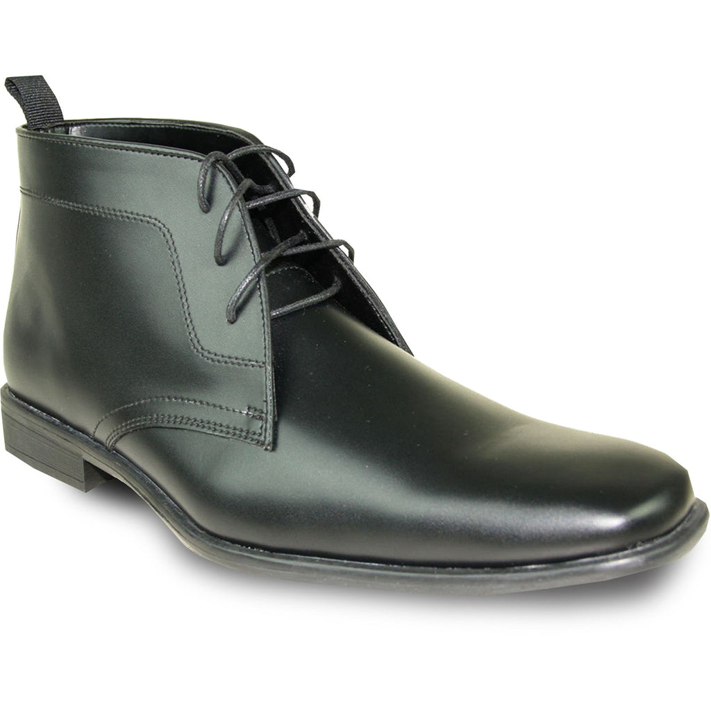 Mens Formal Prom & Wedding Dress Ankle Boot in Matte Black