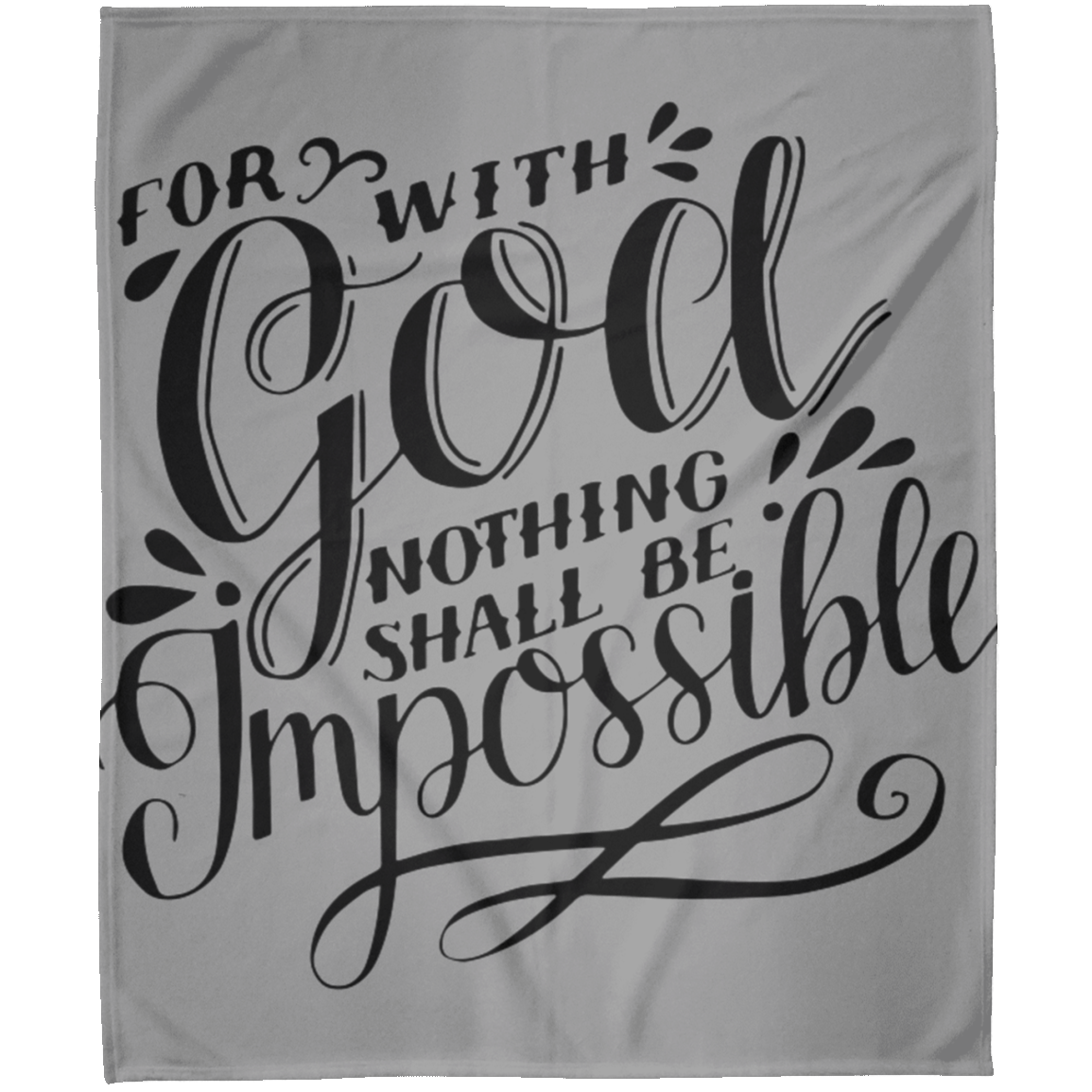 For With God FLM Arctic Fleece Blanket 50x60