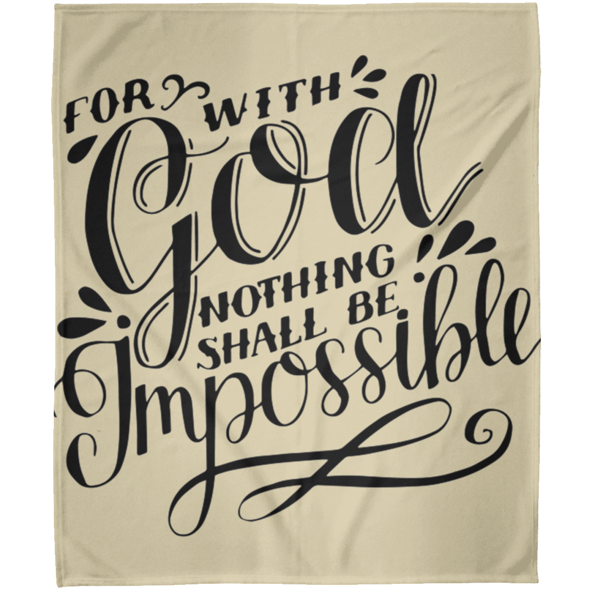 For With God FLM Arctic Fleece Blanket 50x60