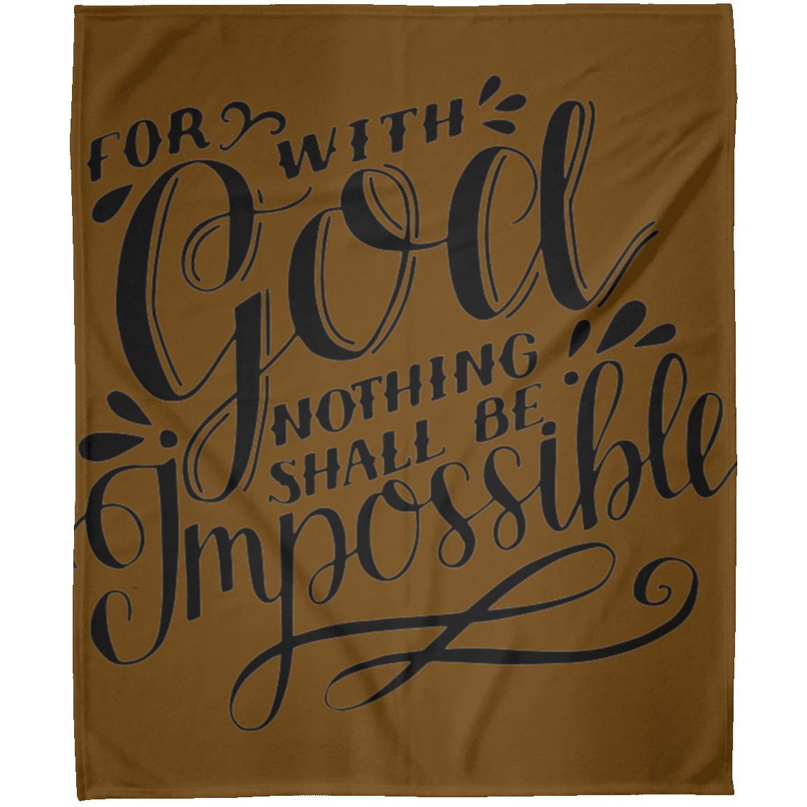 For With God FLM Arctic Fleece Blanket 50x60