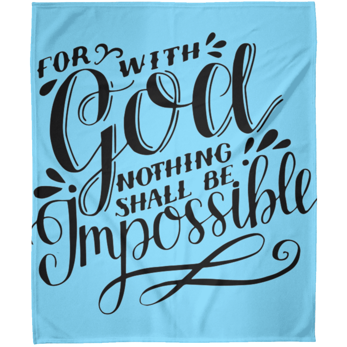 For With God FLM Arctic Fleece Blanket 50x60