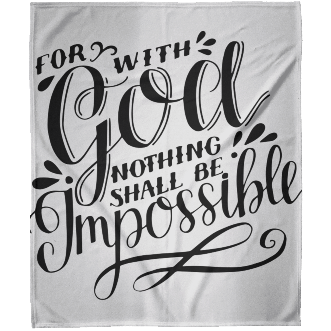 For With God FLM Arctic Fleece Blanket 50x60