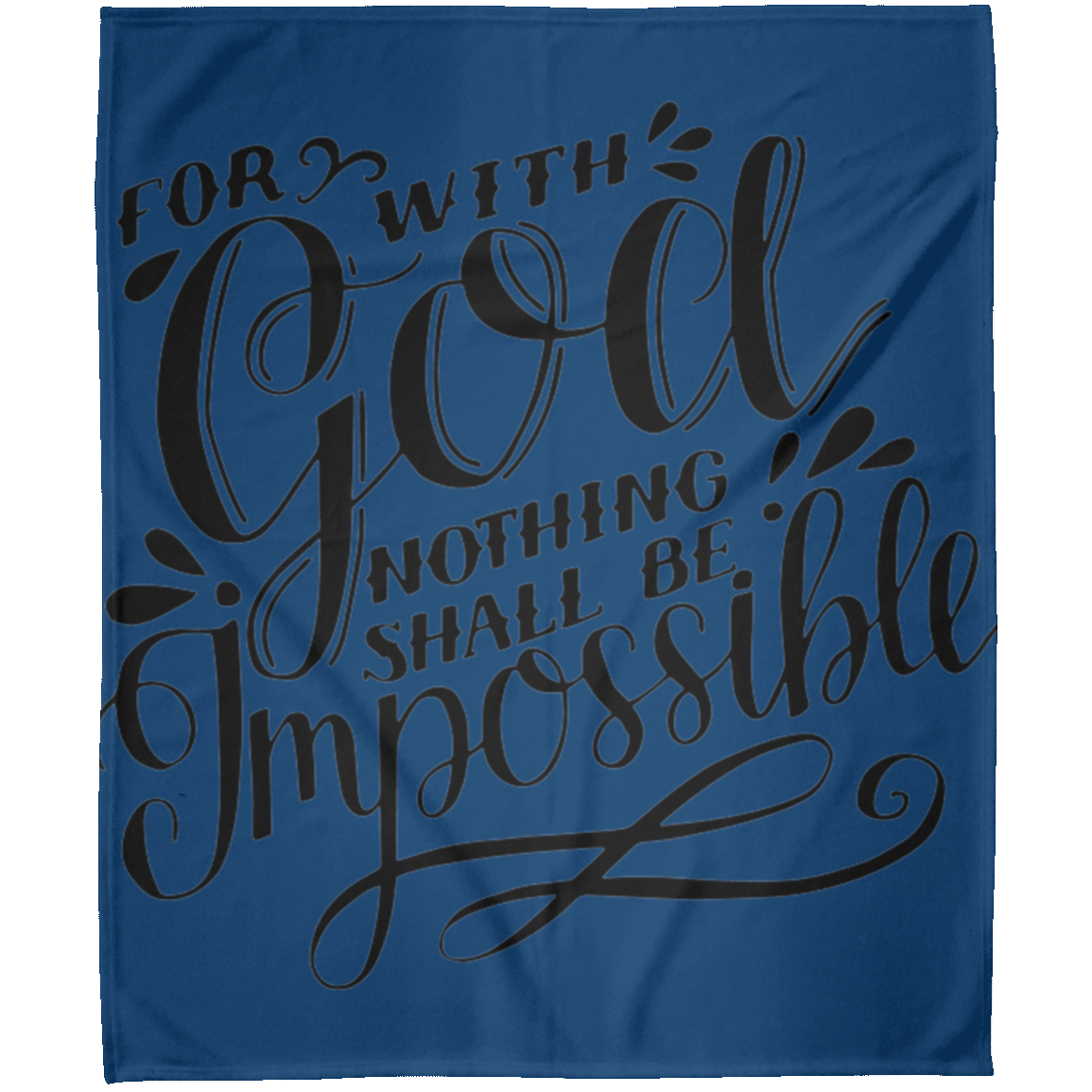 For With God FLM Arctic Fleece Blanket 50x60