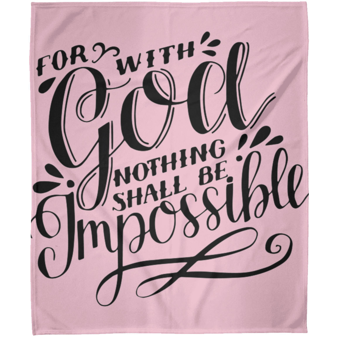 For With God FLM Arctic Fleece Blanket 50x60