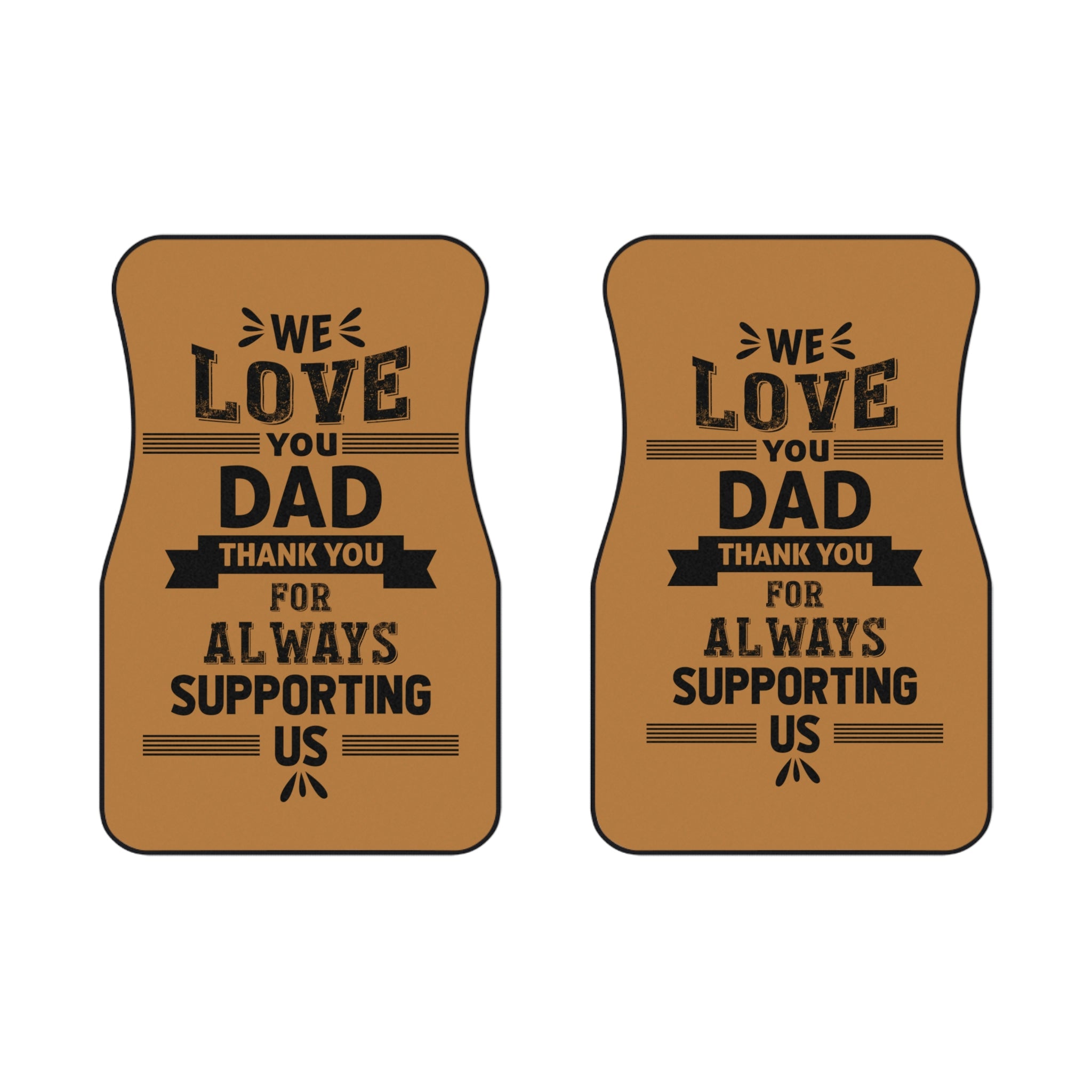A Foot Gift For Dad Show Him Love Car Mats (2x Front)