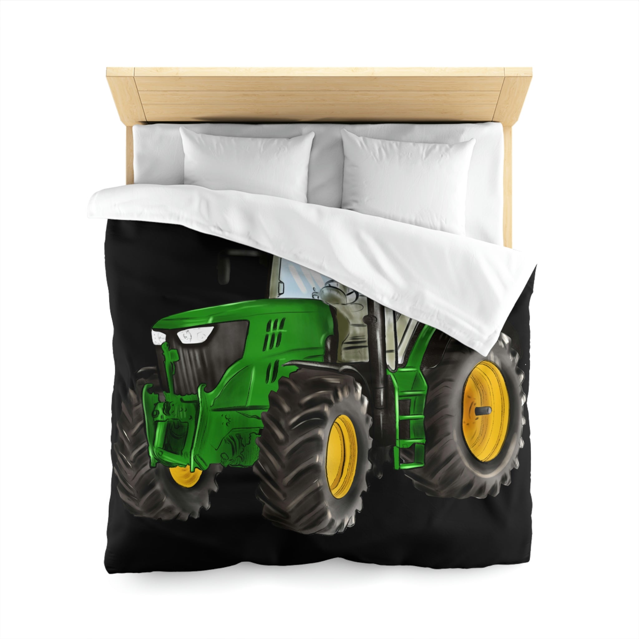 A Farm Tractor For The Kids Microfiber Duvet Cover