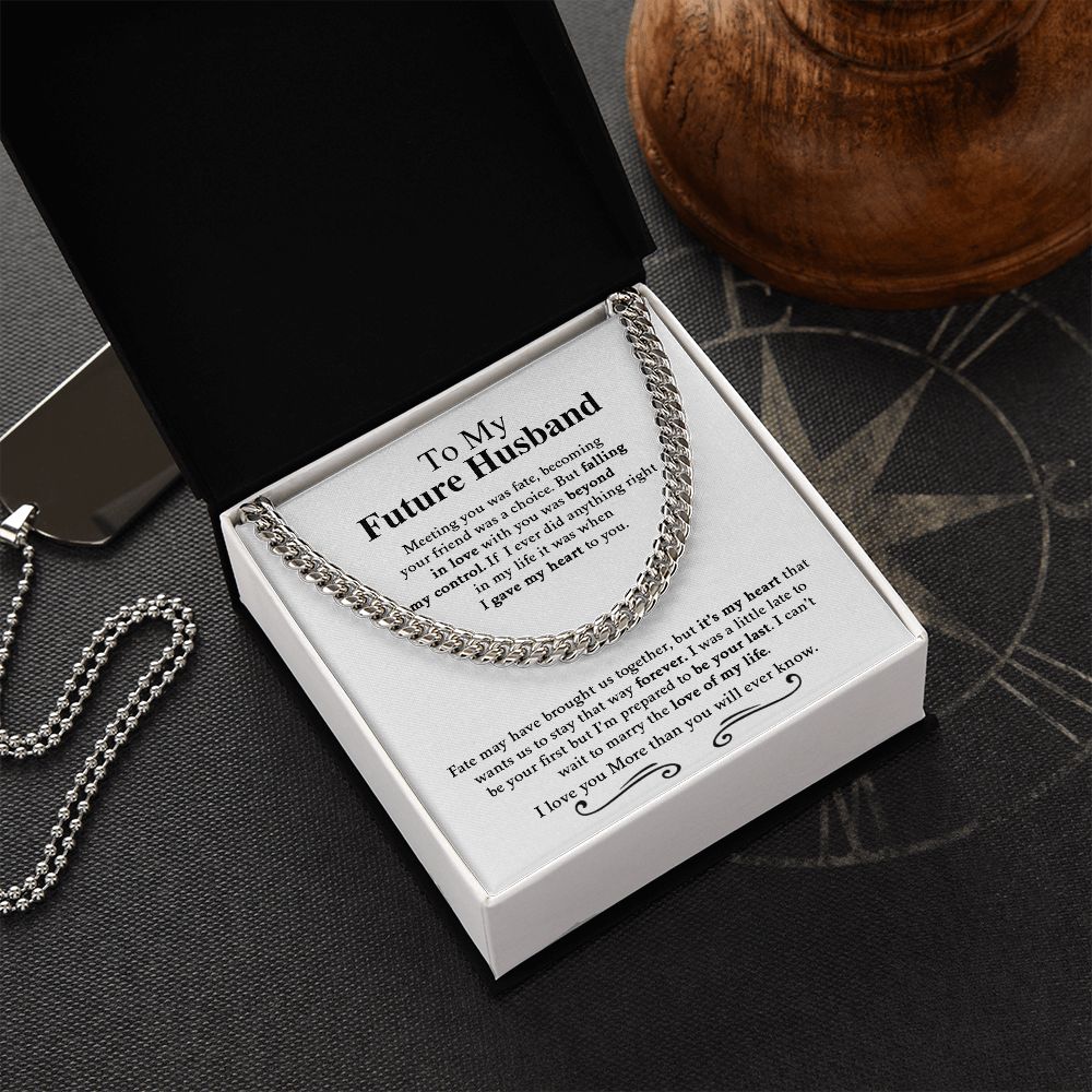 To My Future Husband | I Love You - Cuban Link Chain