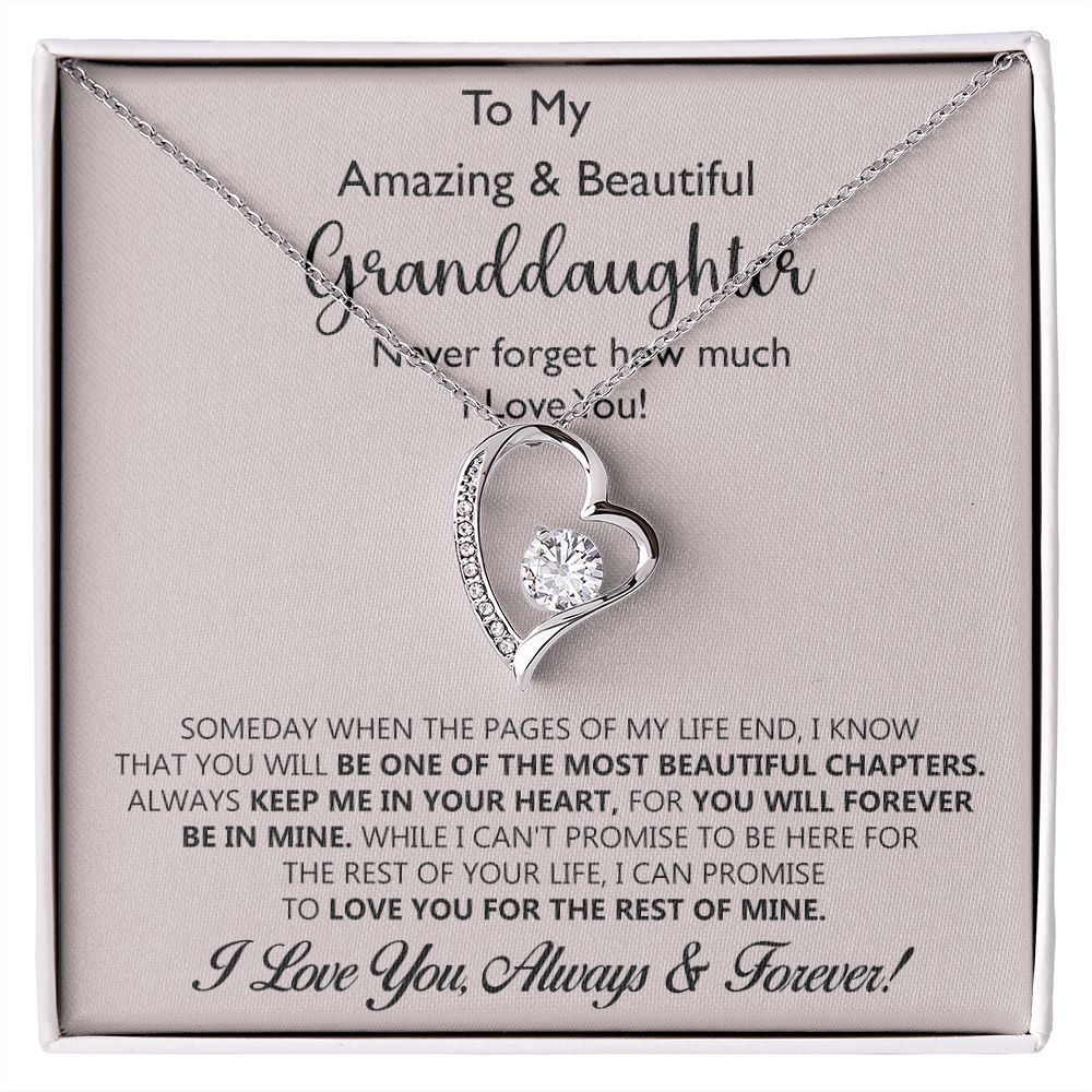 Granddaughter Never Forget How Much I Love You