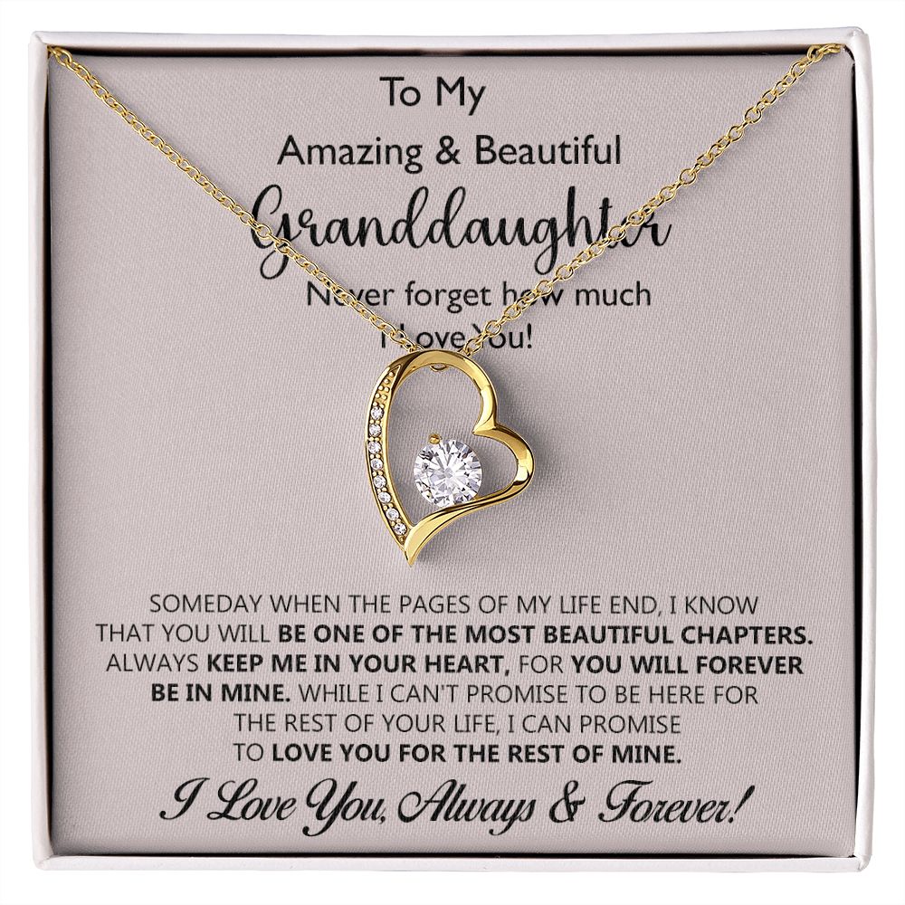 Granddaughter Never Forget How Much I Love You