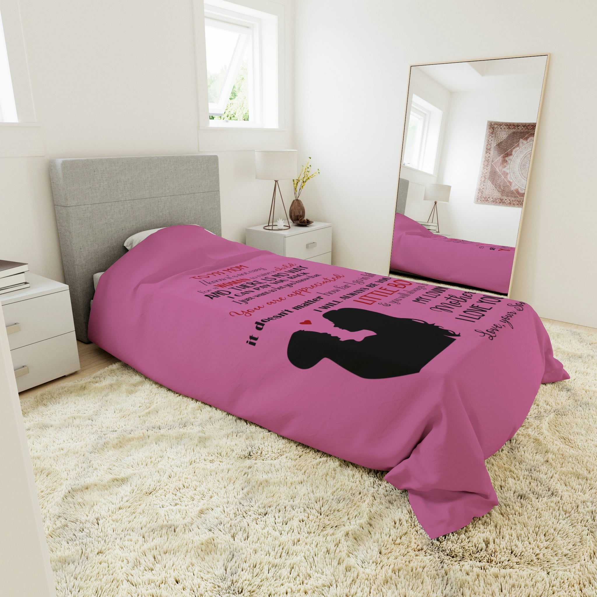 To Mother From Son Duvet Cover Blanket