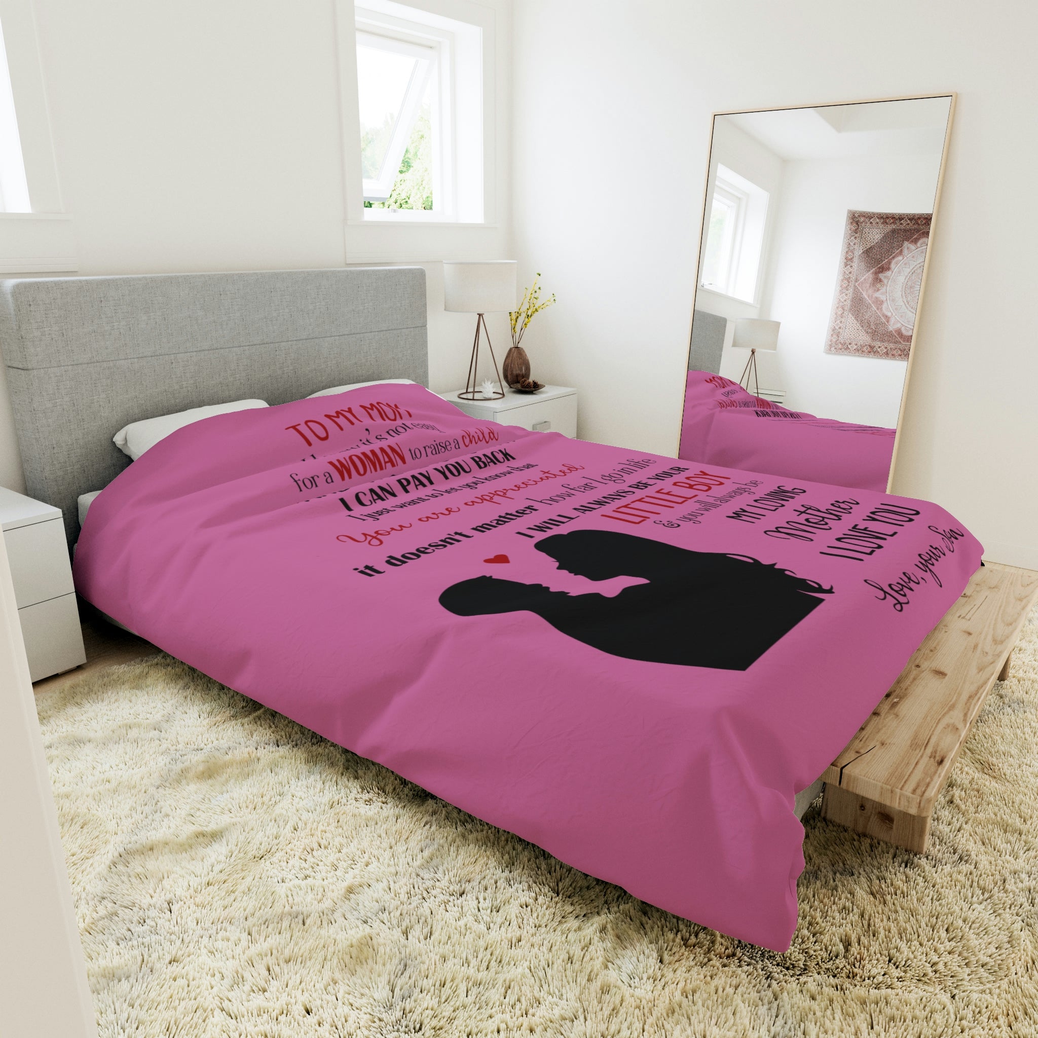To Mother From Son Duvet Cover Blanket