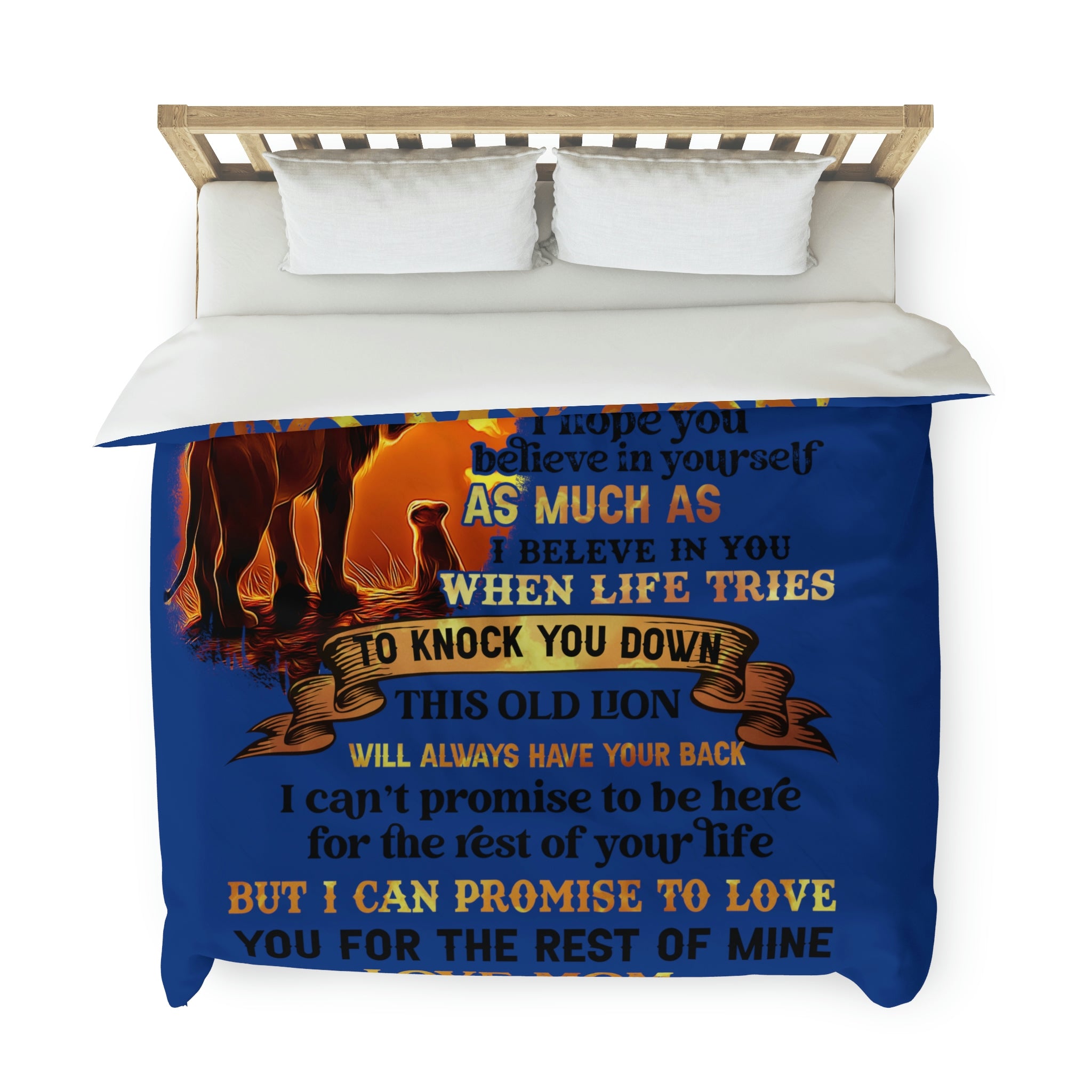 To My Son Love Mom Duvet Cover Blanket