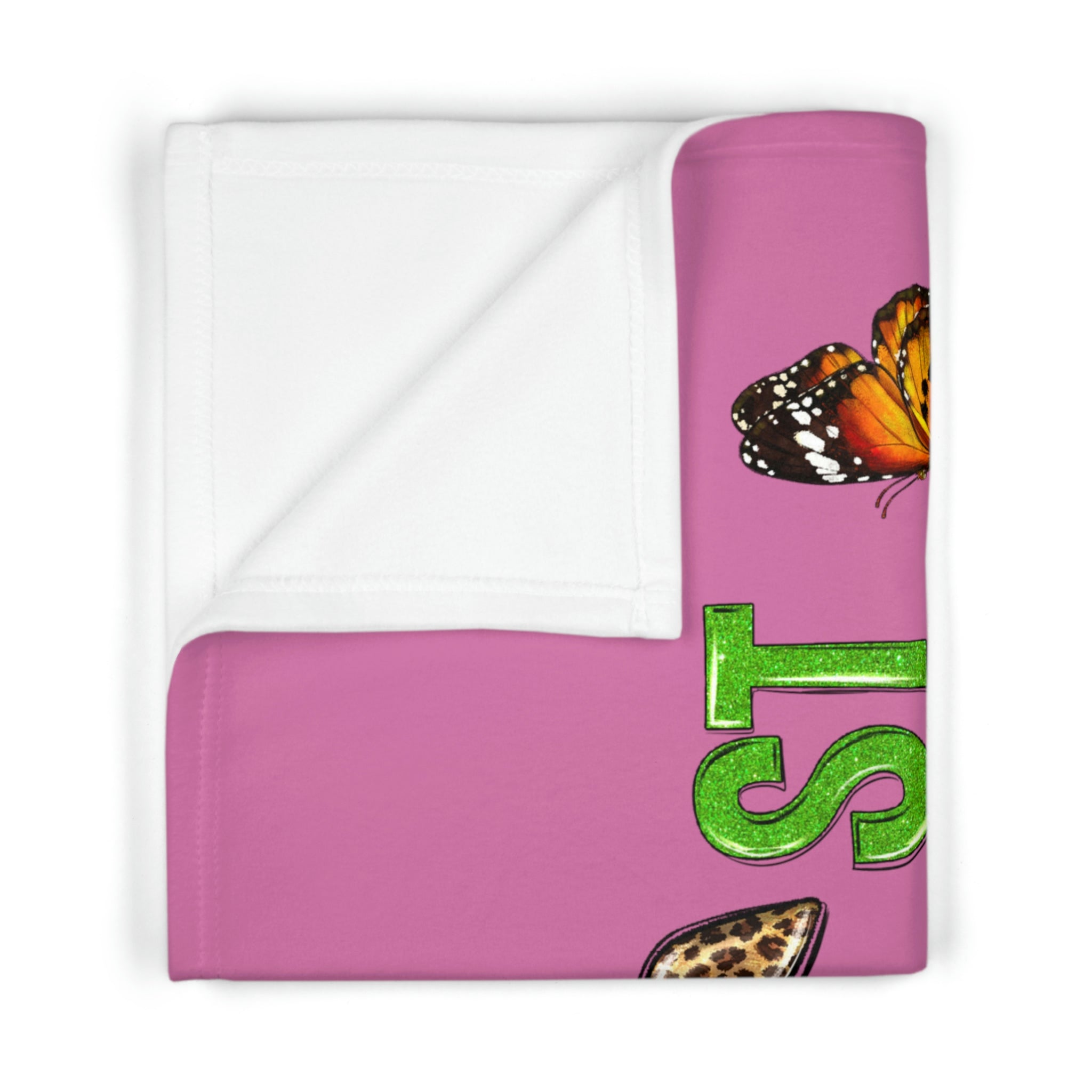 For Girls 1st Easter Soft Fleece Baby Blanket