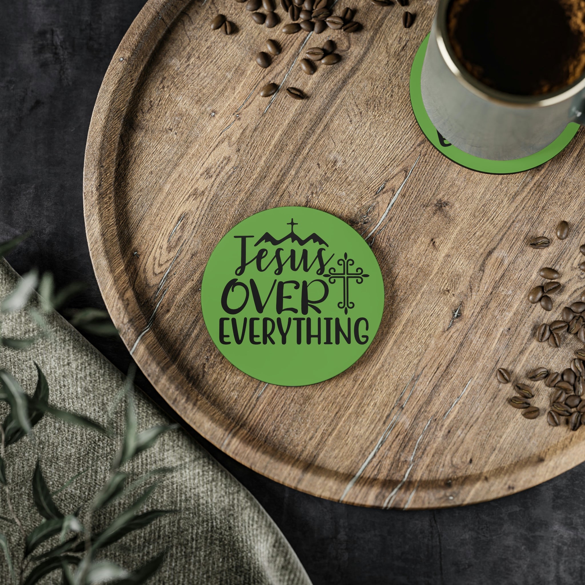 Jesus Over Everything Coasters