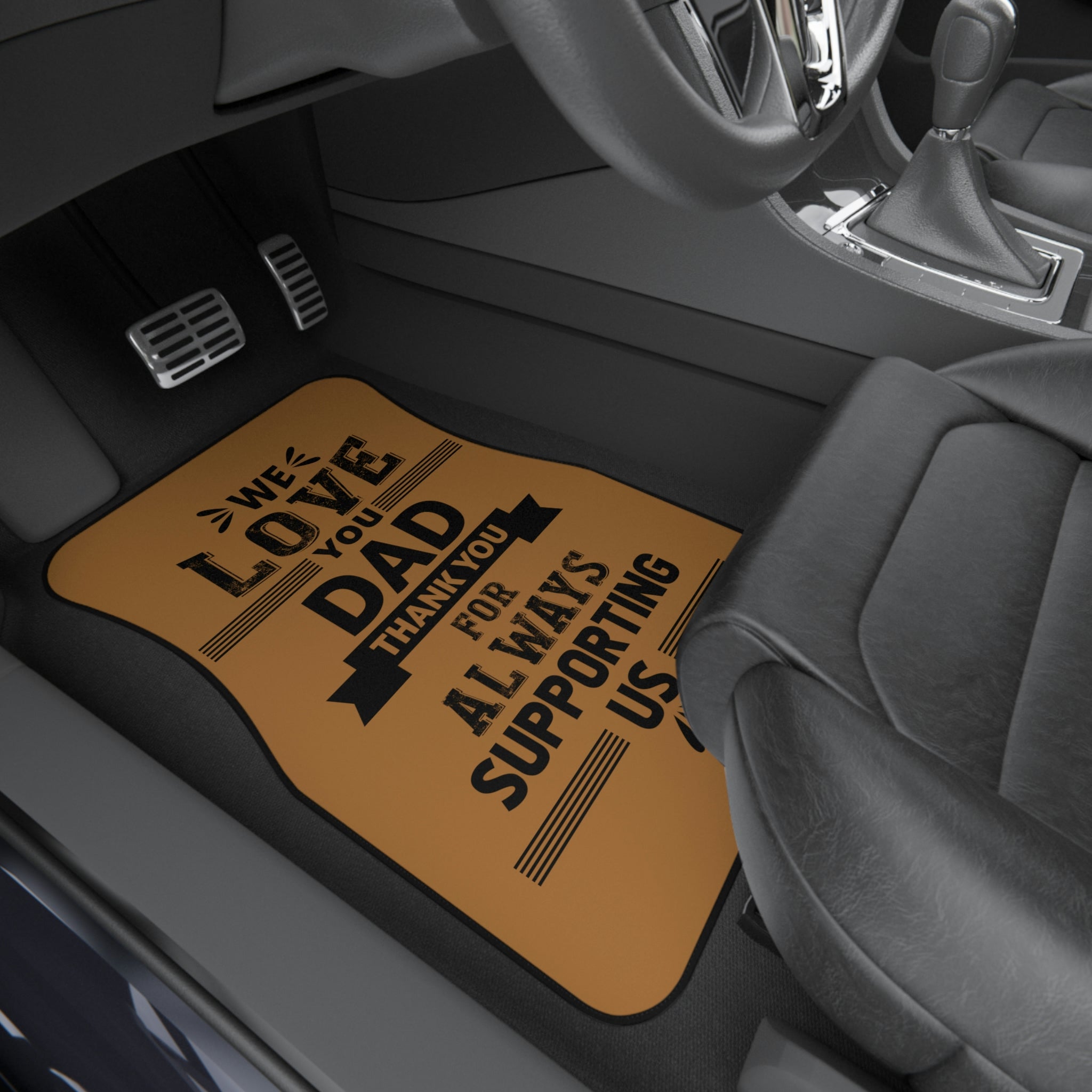 A Foot Gift For Dad Show Him Love Car Mats (2x Front)