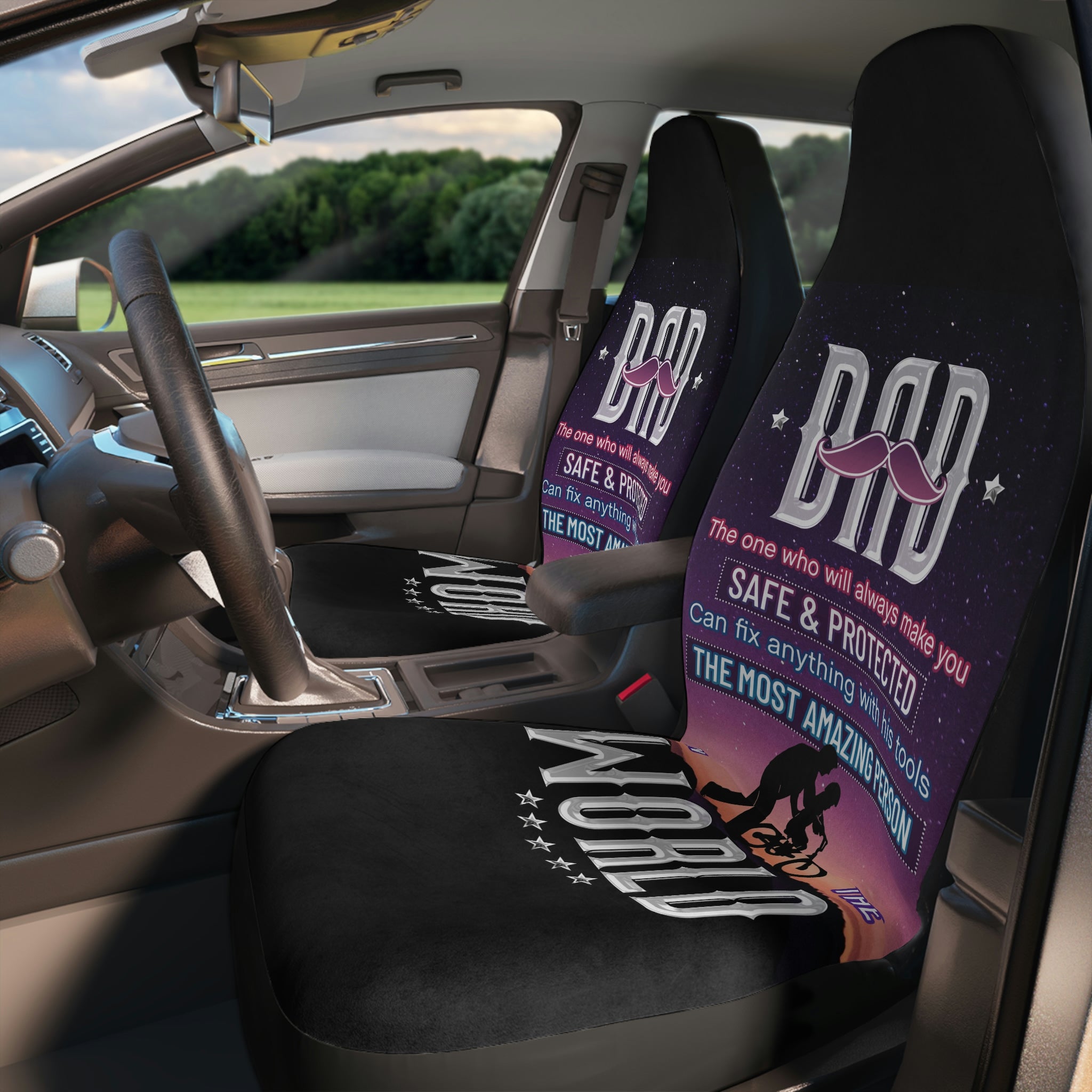 A Gift For Dad Polyester Car Seat Covers