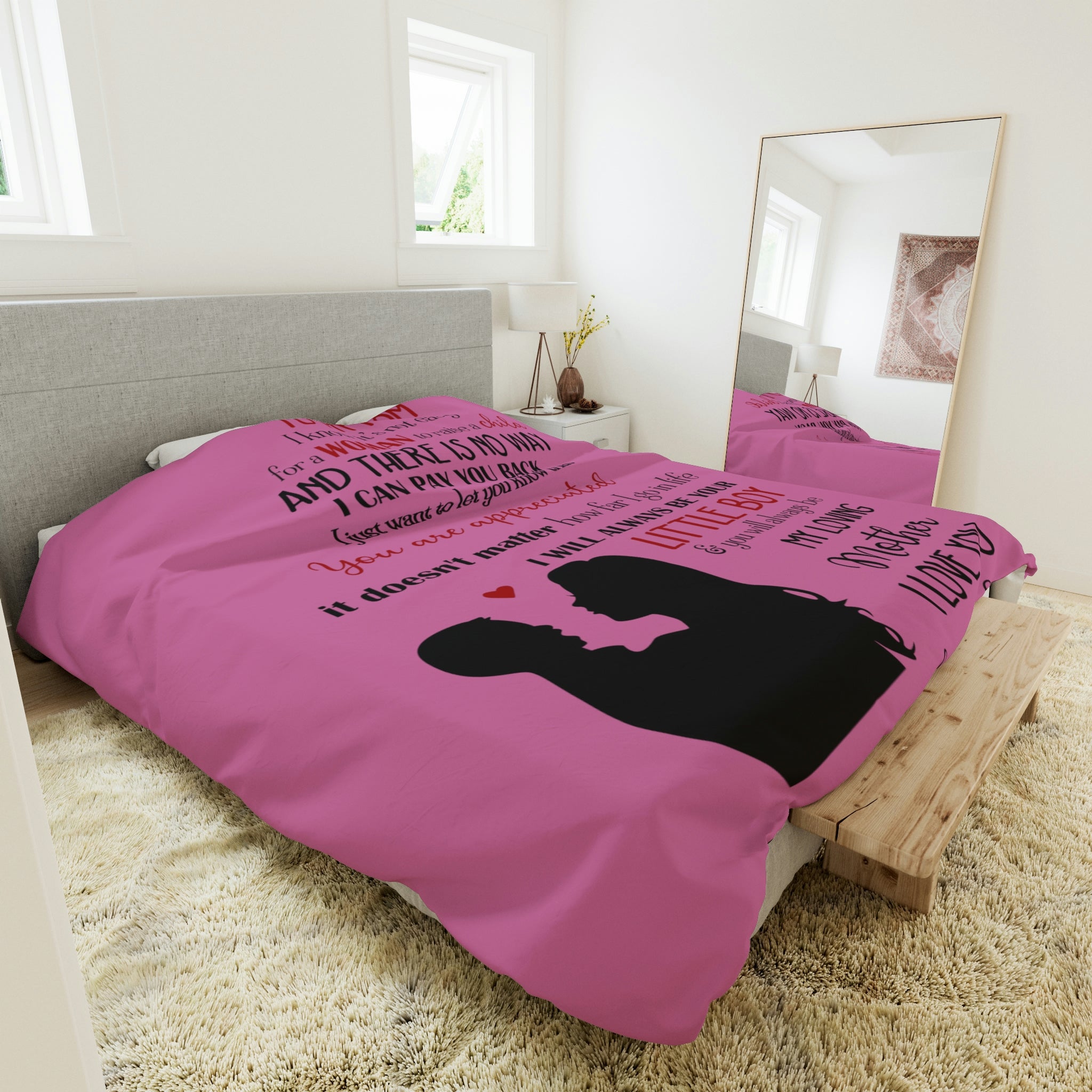 To Mother From Son Duvet Cover Blanket