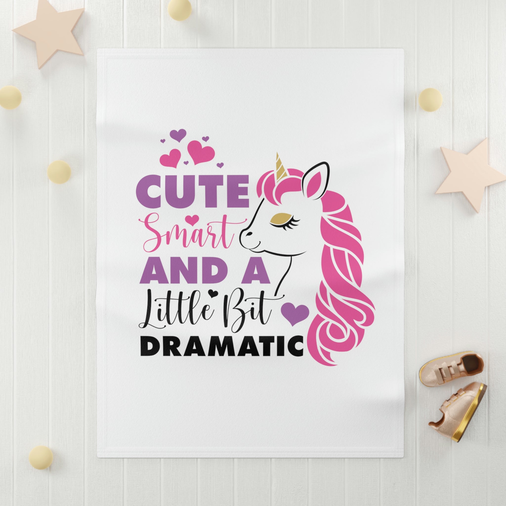 Cute and Dramatic Soft Fleece Baby Blanket
