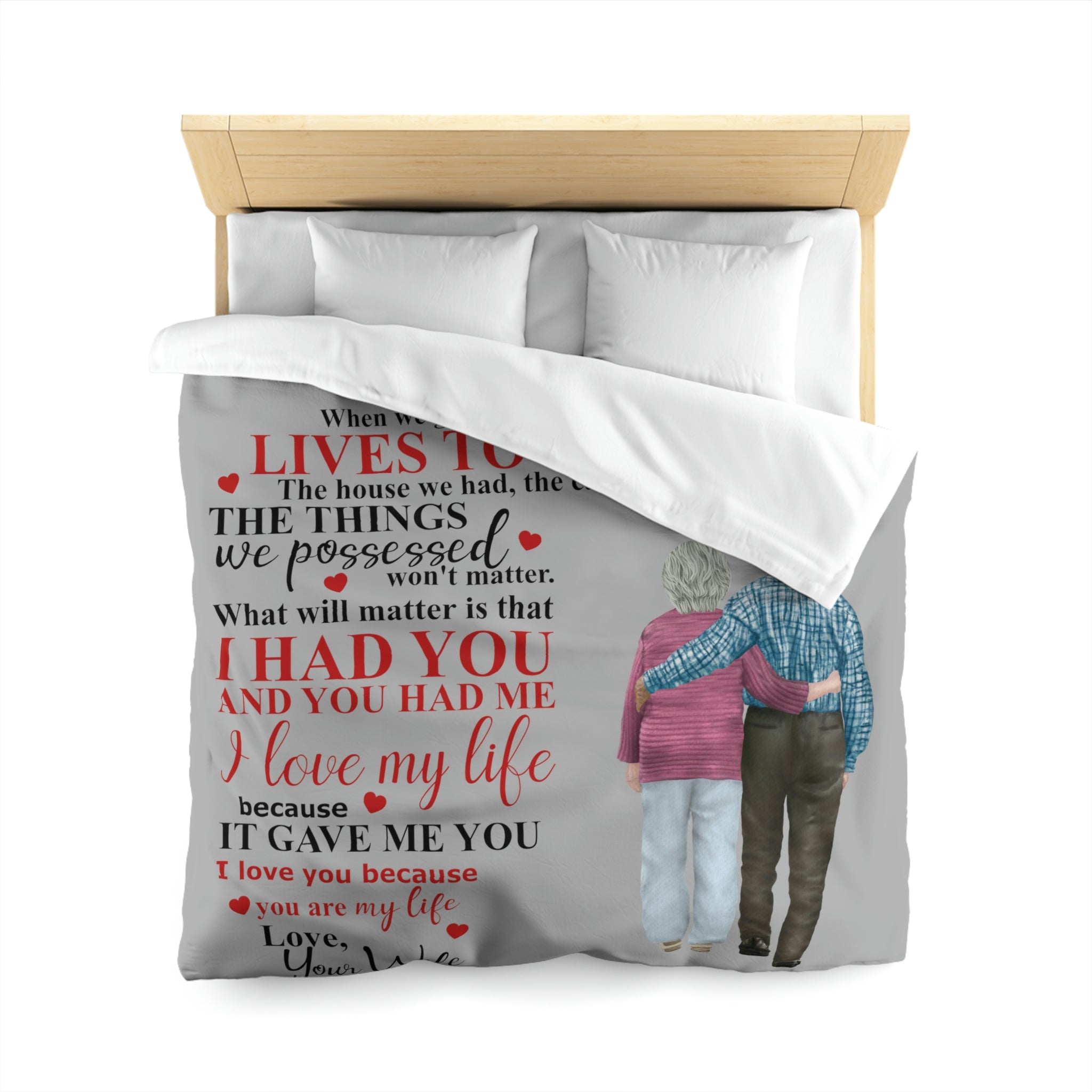 To My Husband Microfiber Duvet Cover Blanket