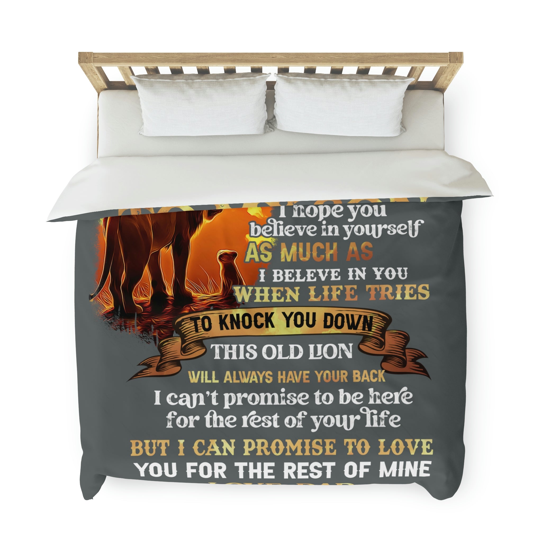 To My Son Love Dad Duvet Cover Blanket