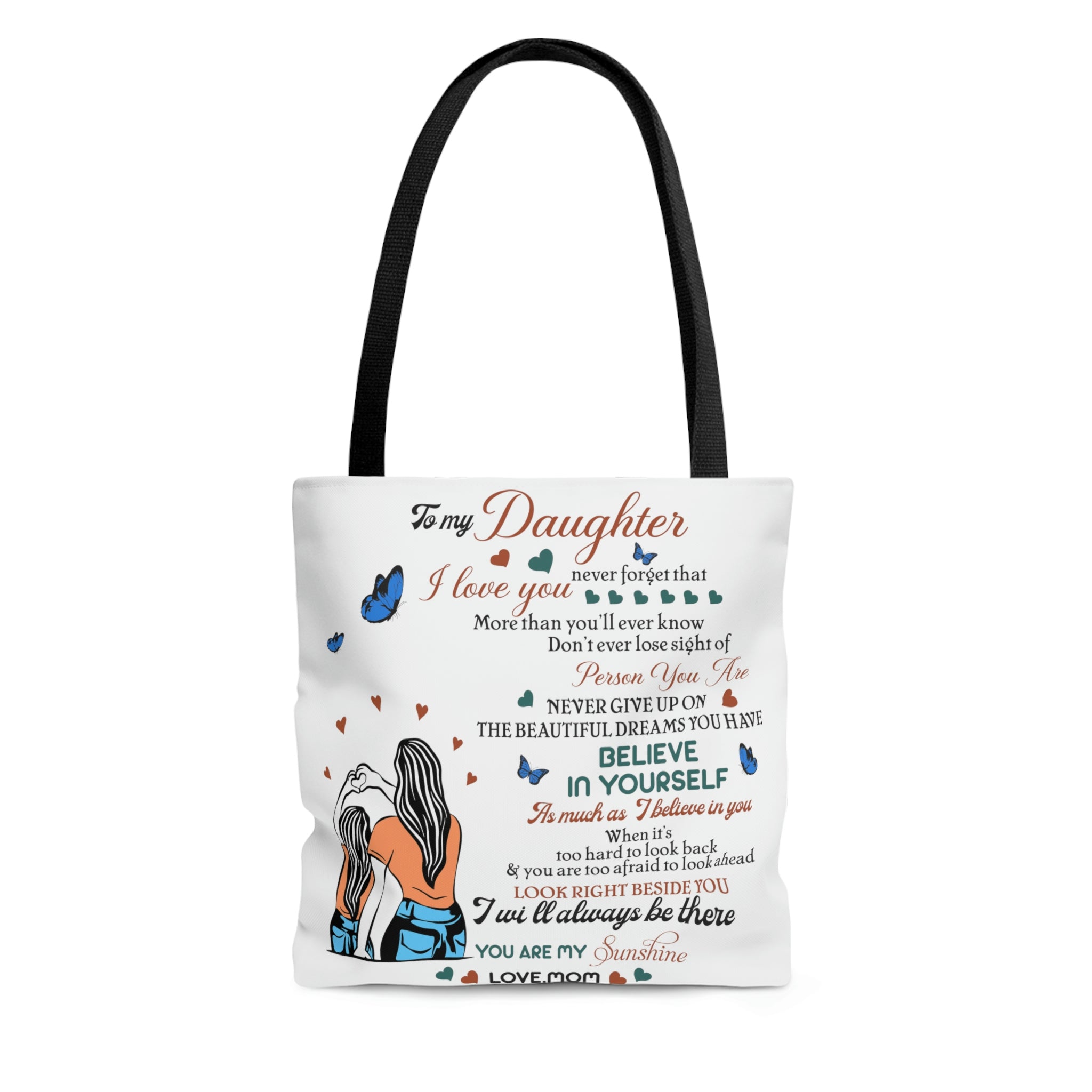 For My Daughter AOP Tote Bag