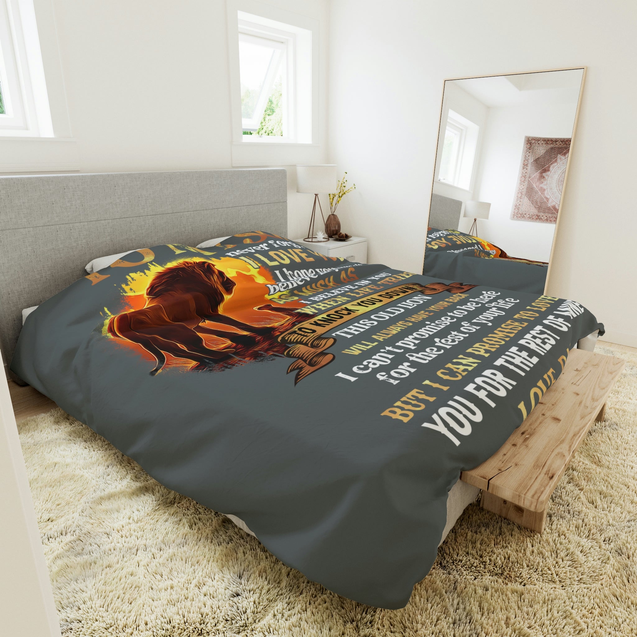 To My Son Love Dad Duvet Cover Blanket