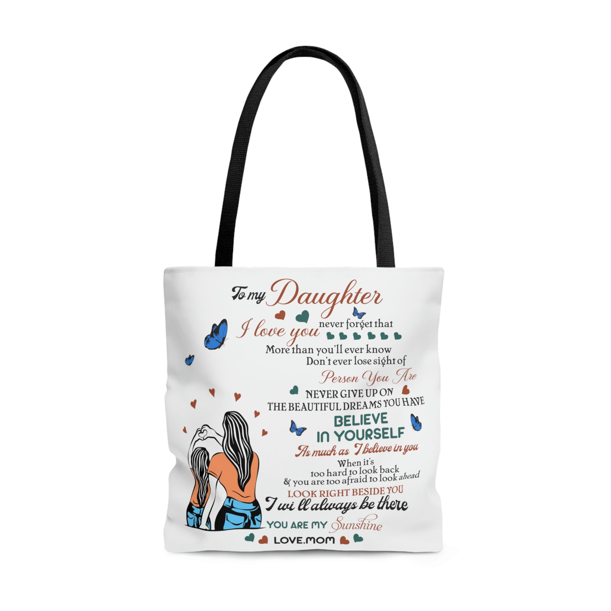 For My Daughter AOP Tote Bag