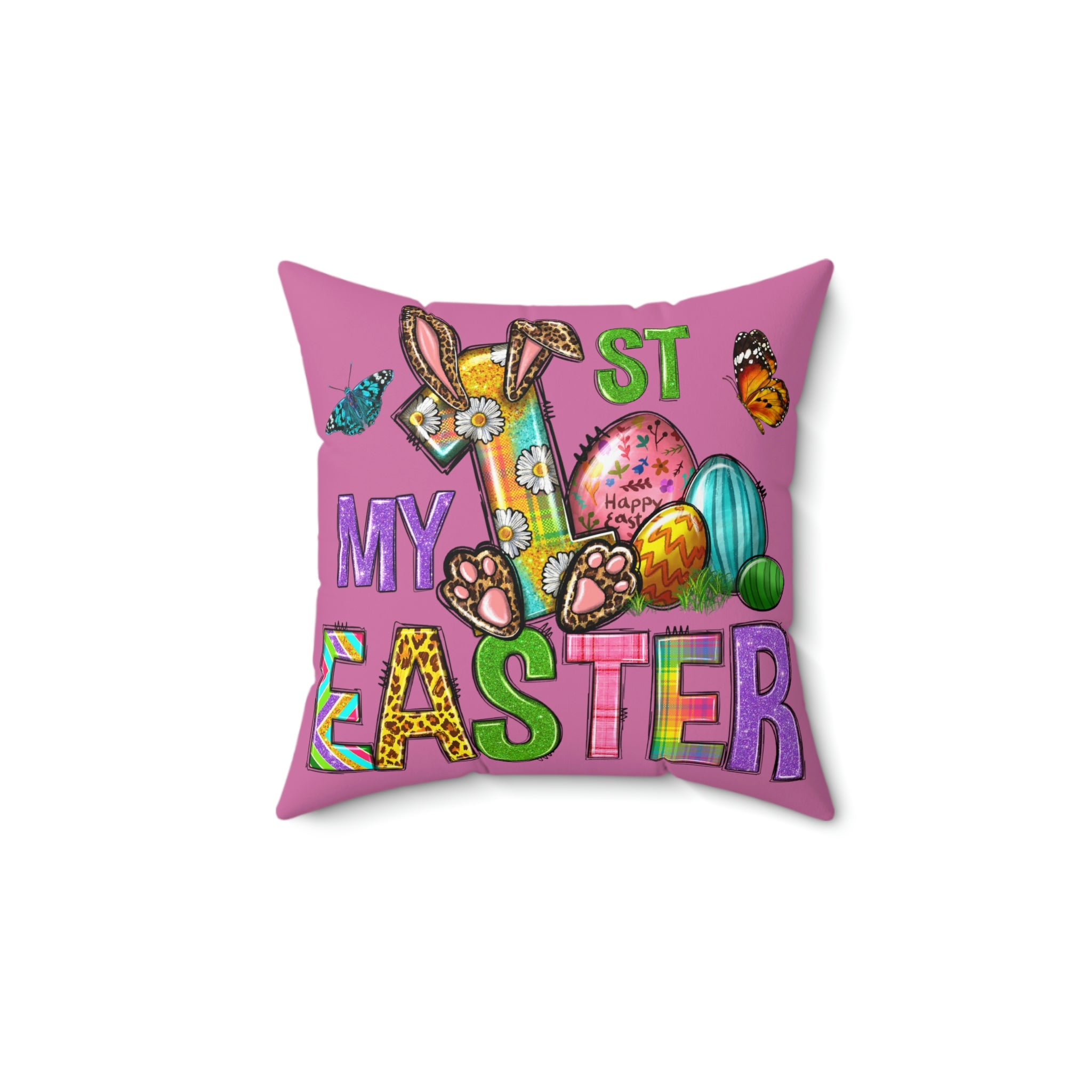 My 1st Easter Spun Polyester Square Pillow