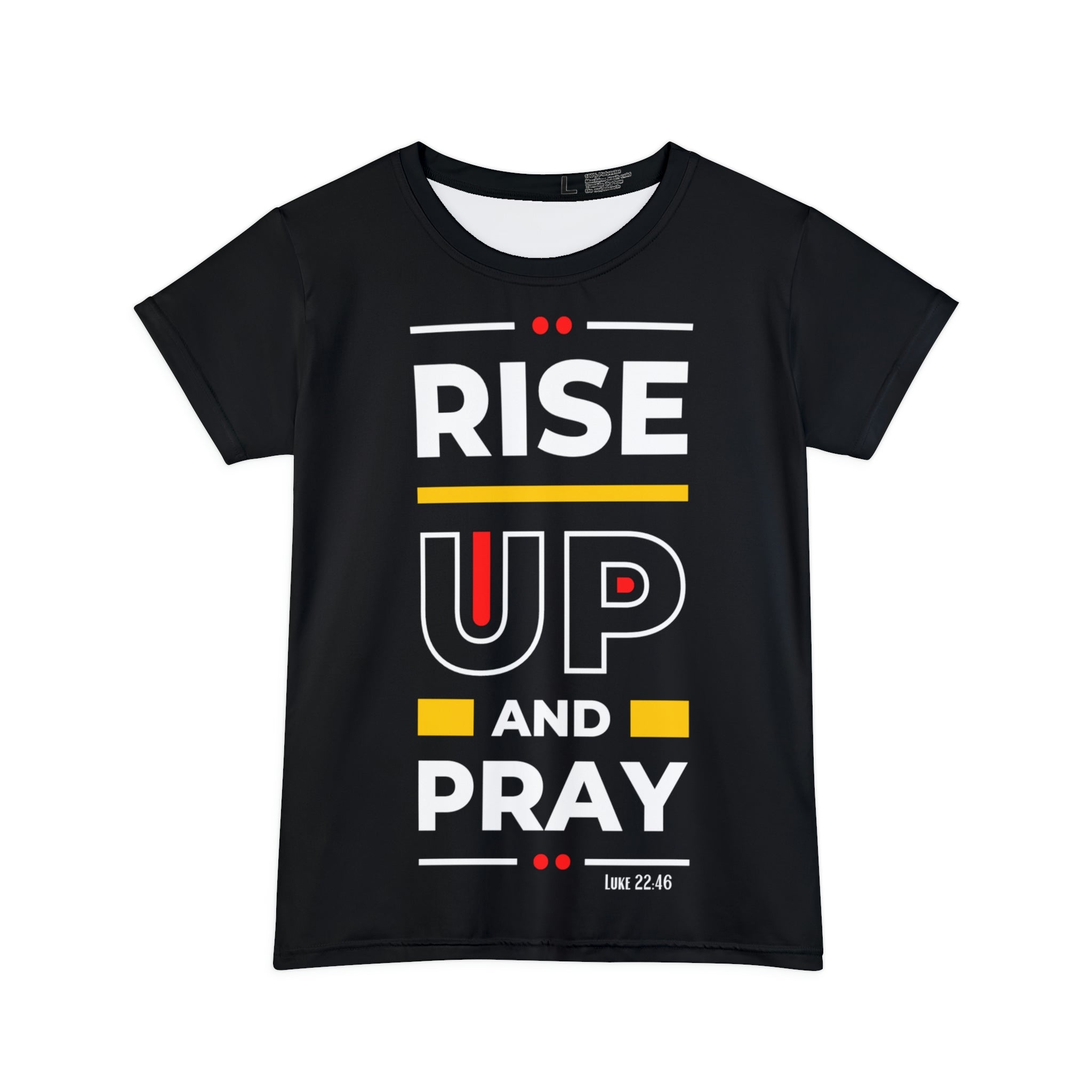Rise Up and Pray Women's Short Sleeve Shirt (AOP)