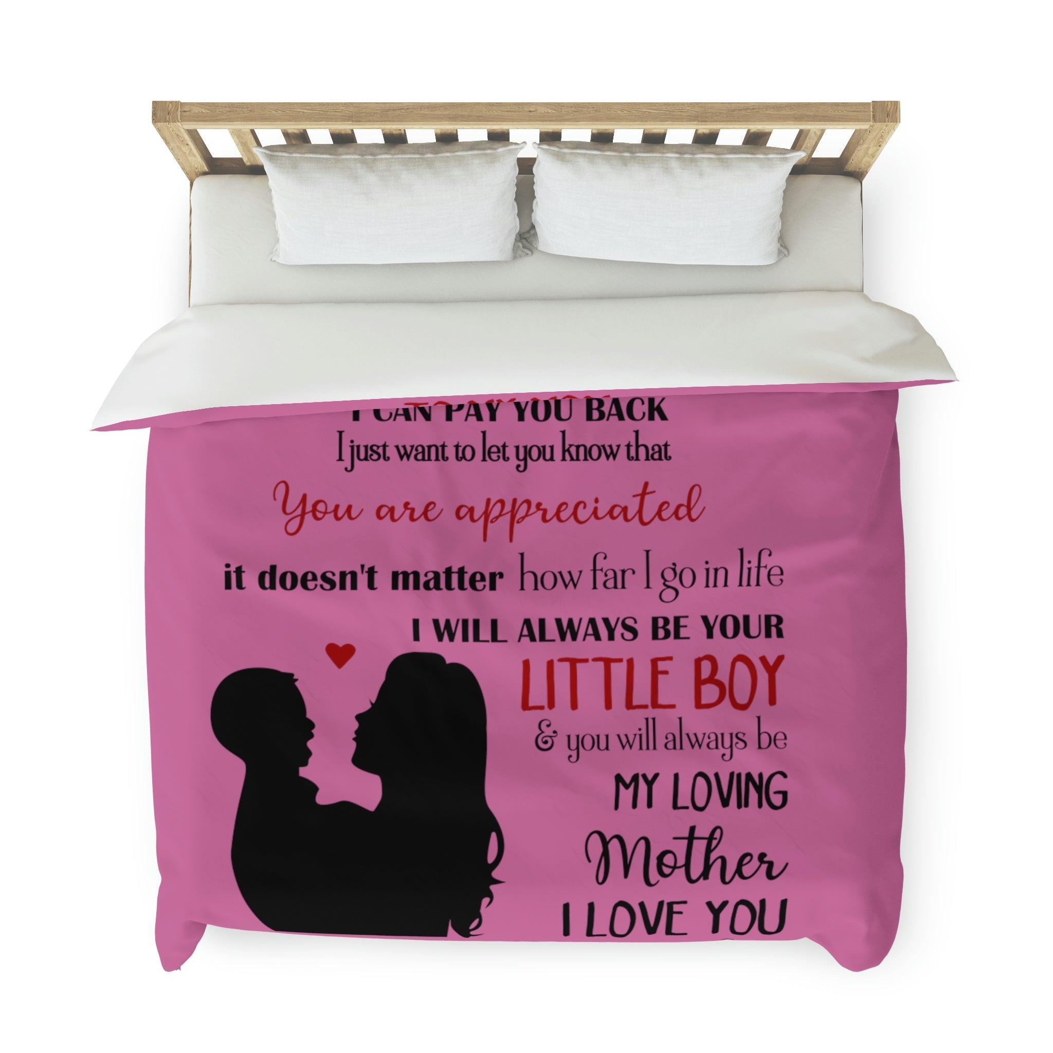 To Mother From Son Duvet Cover Blanket