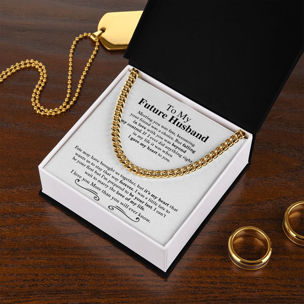To My Future Husband | I Love You - Cuban Link Chain